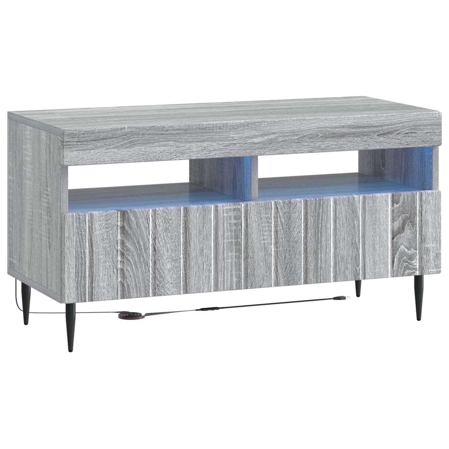 LED TV Cabinet Grey Sonoma Engineered Wood