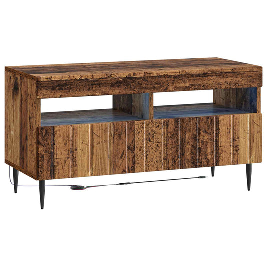 LED TV Cabinet Old Wood Engineered Wood