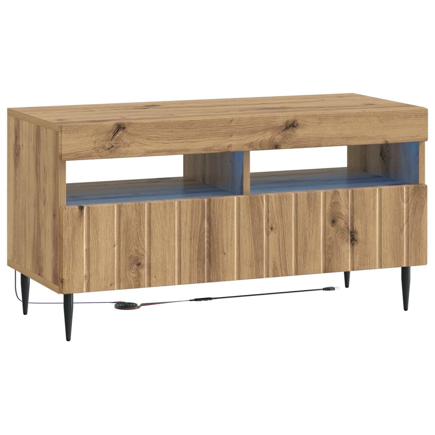 LED TV Cabinet Artisan Oak Engineered Wood