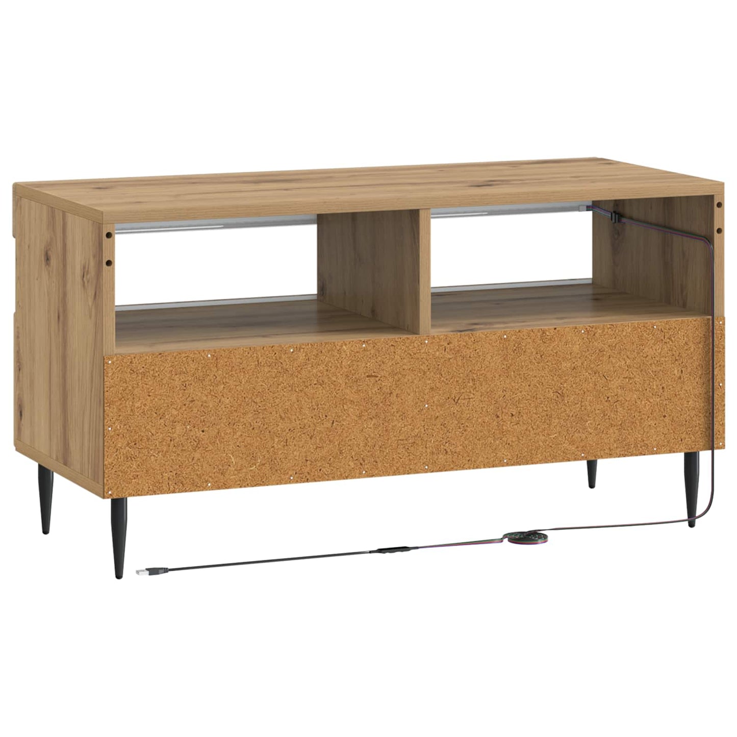 LED TV Cabinet Artisan Oak Engineered Wood