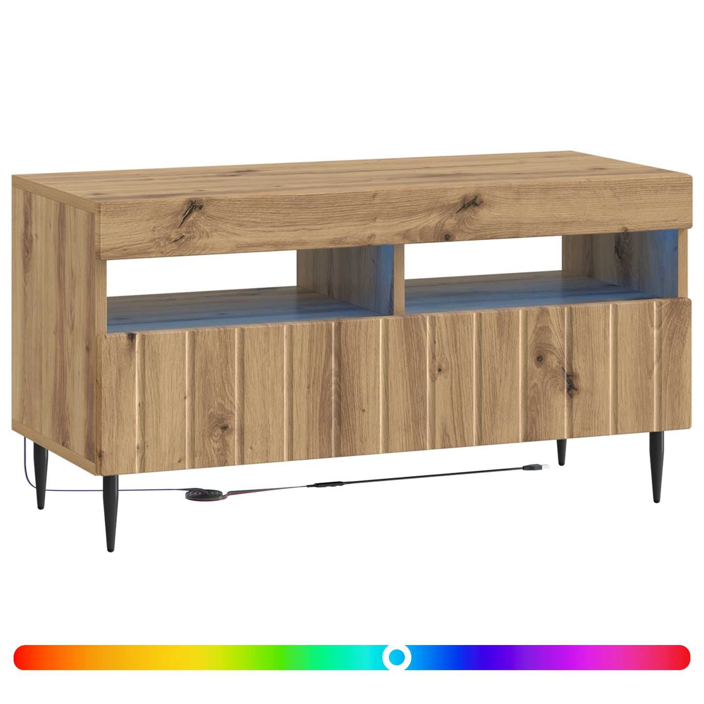 LED TV Cabinet Artisan Oak Engineered Wood