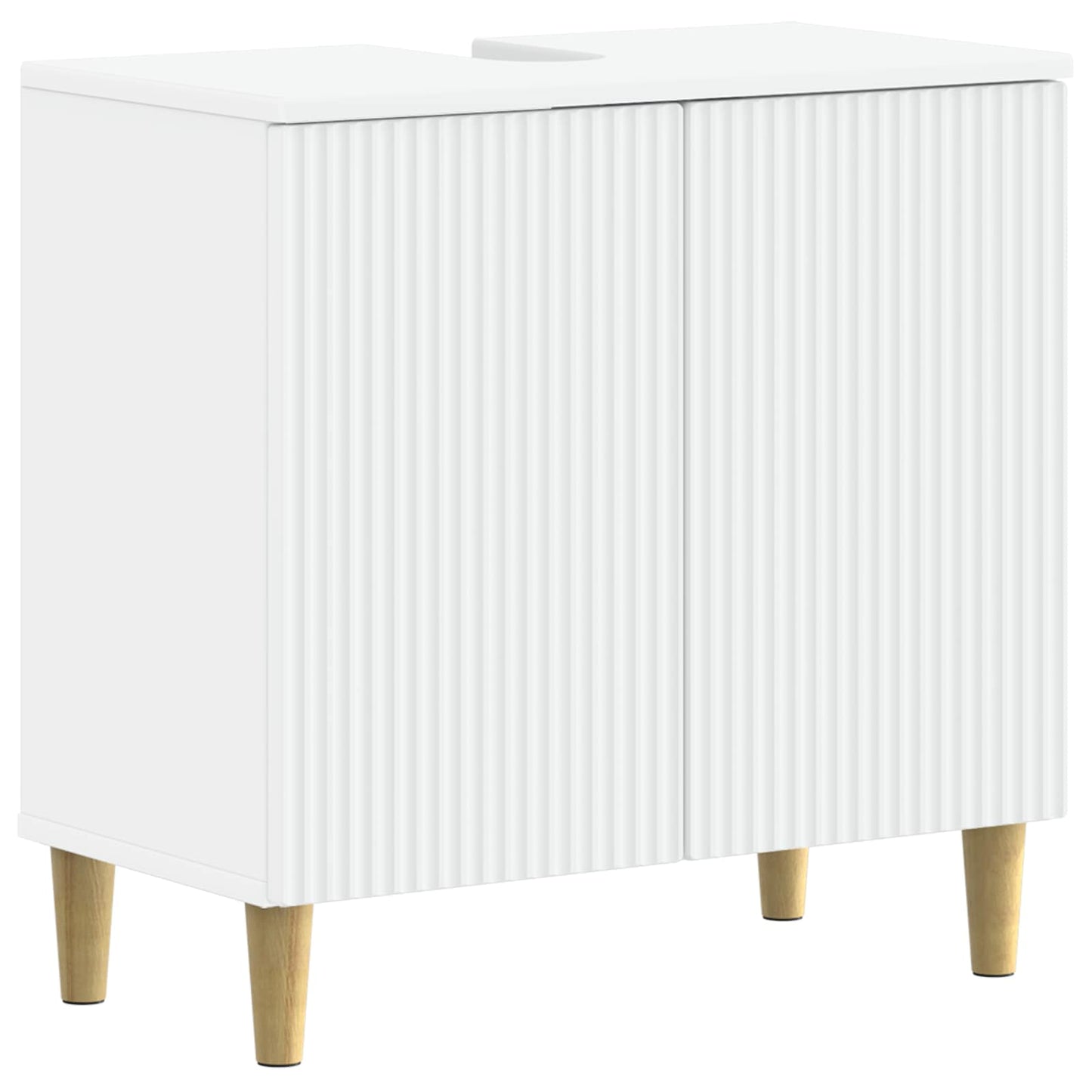 Bathroom Sink Cabinet ARNHEM White 59.5 x 31.5x 59 cm