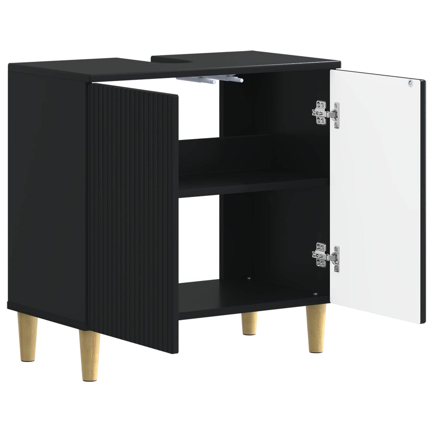 Bathroom Sink Cabinet ARNHEM Black 59.5 x 31.5x 59 cm