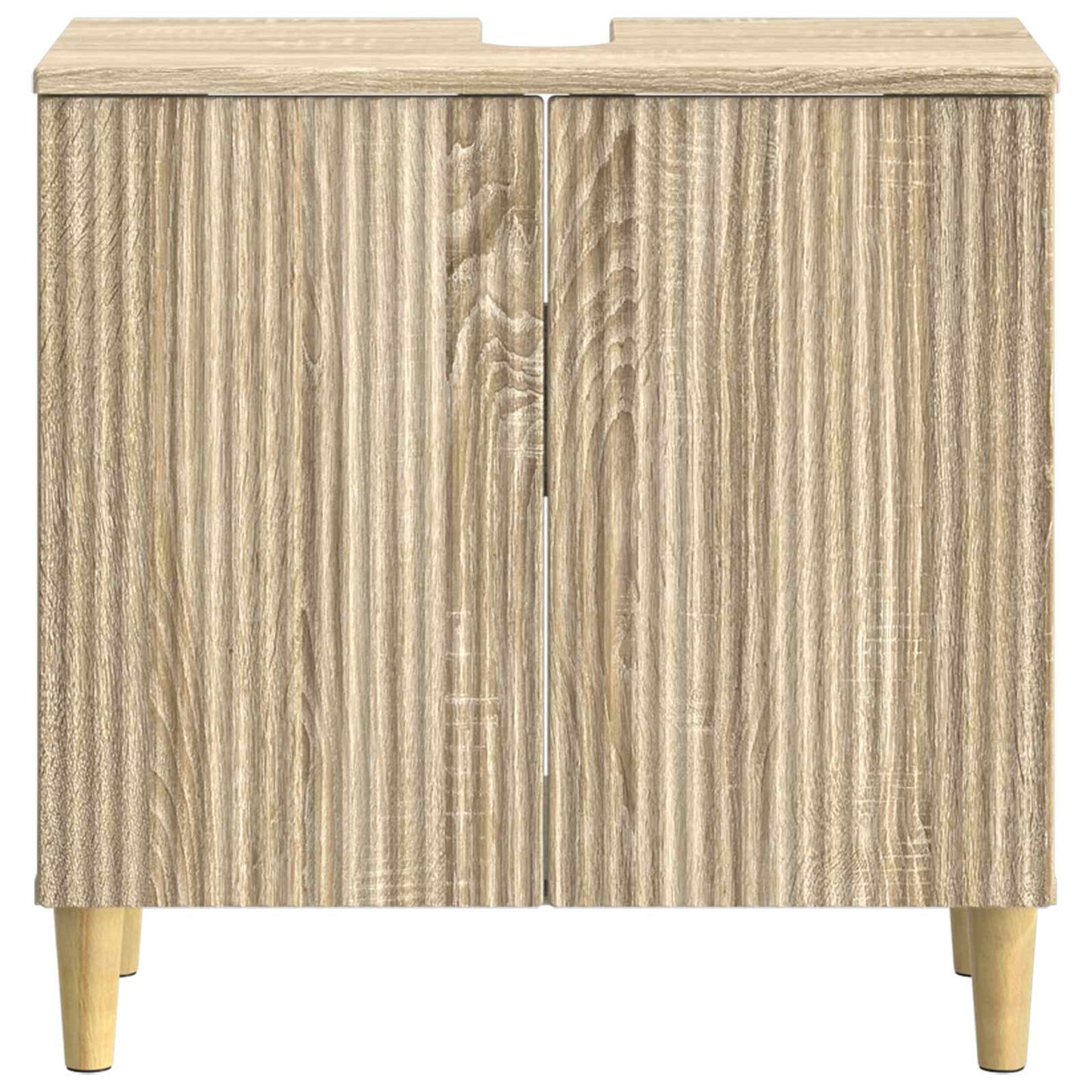 Bathroom Sink Cabinet ARNHEM Sonoma Oak 59.5 x 31.5x 59 cm
