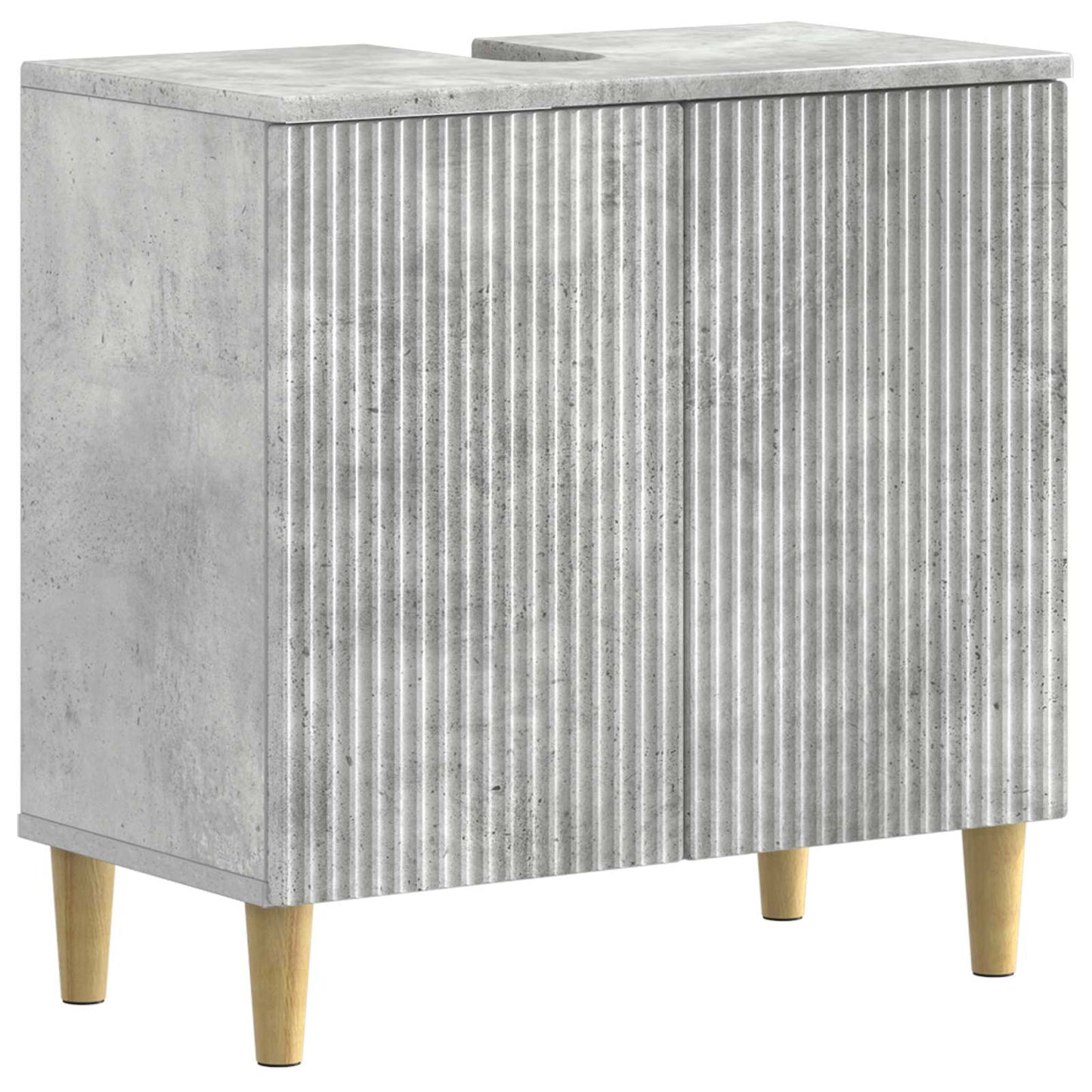 Bathroom Sink Cabinet ARNHEM Concrete Grey 59.5 x 31.5x 59 cm
