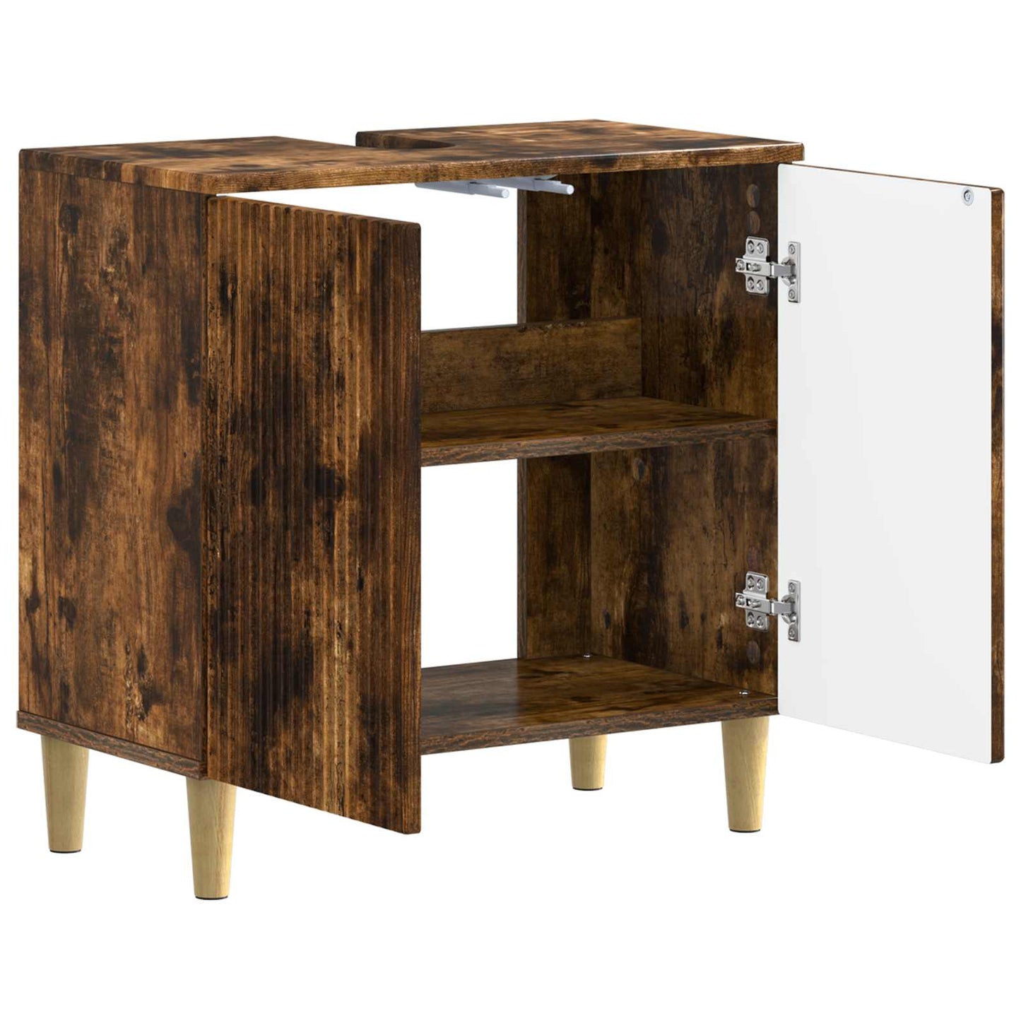 Bathroom Sink Cabinet ARNHEM Smoked Oak 59.5 x 31.5x 59 cm