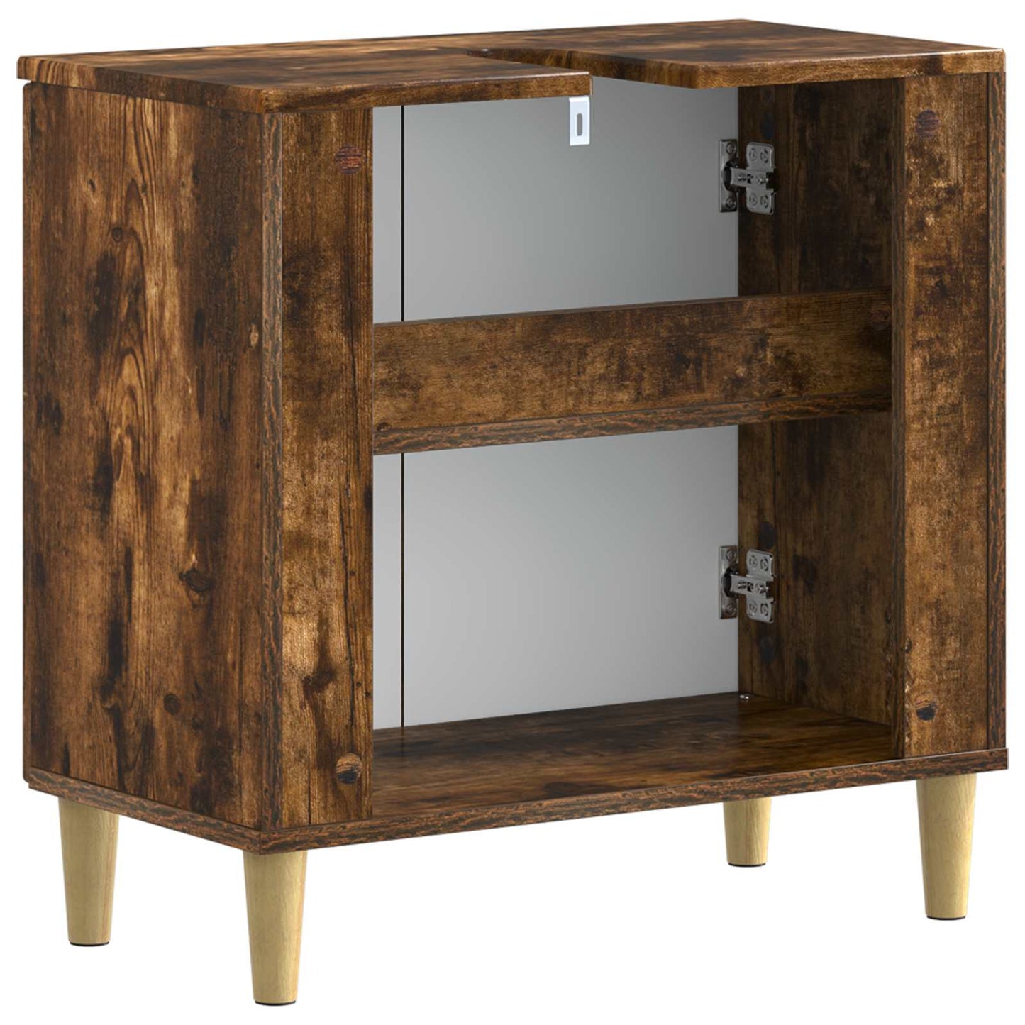 Bathroom Sink Cabinet ARNHEM Smoked Oak 59.5 x 31.5x 59 cm