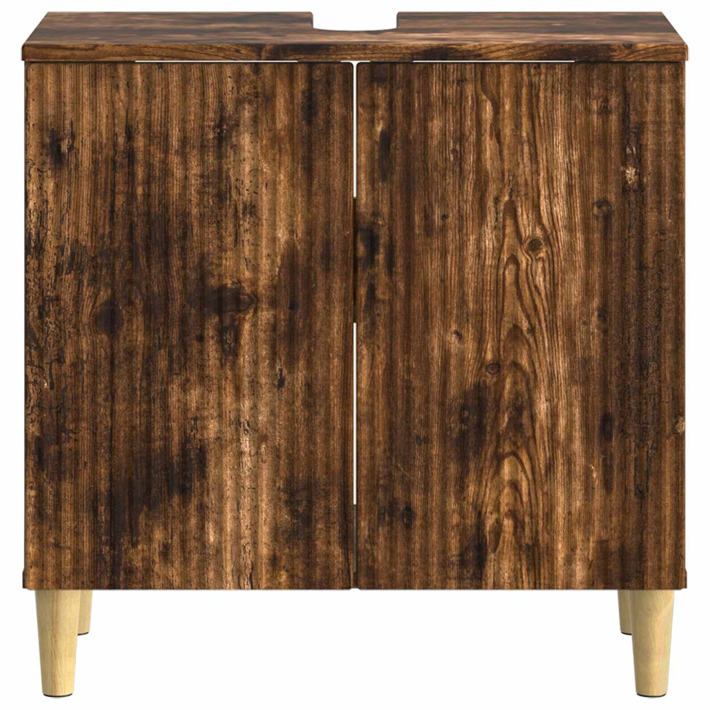 Bathroom Sink Cabinet ARNHEM Smoked Oak 59.5 x 31.5x 59 cm
