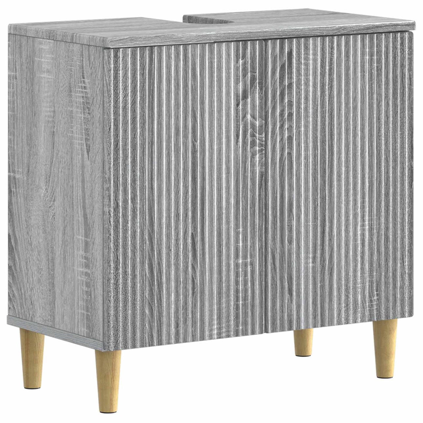 Bathroom Sink Cabinet ARNHEM Grey Sonoma 59.5 x 31.5x 59 cm