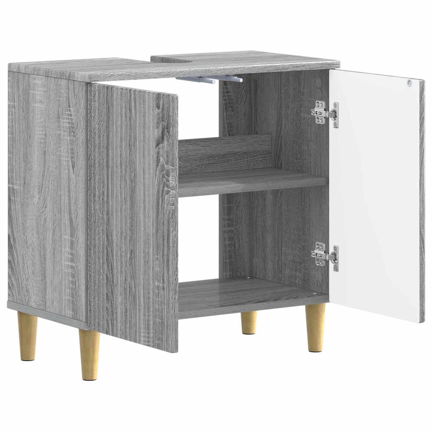 Bathroom Sink Cabinet ARNHEM Grey Sonoma 59.5 x 31.5x 59 cm