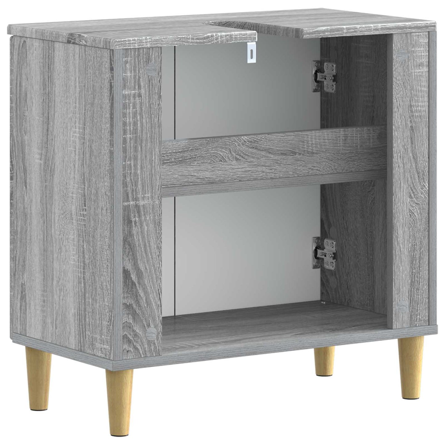 Bathroom Sink Cabinet ARNHEM Grey Sonoma 59.5 x 31.5x 59 cm