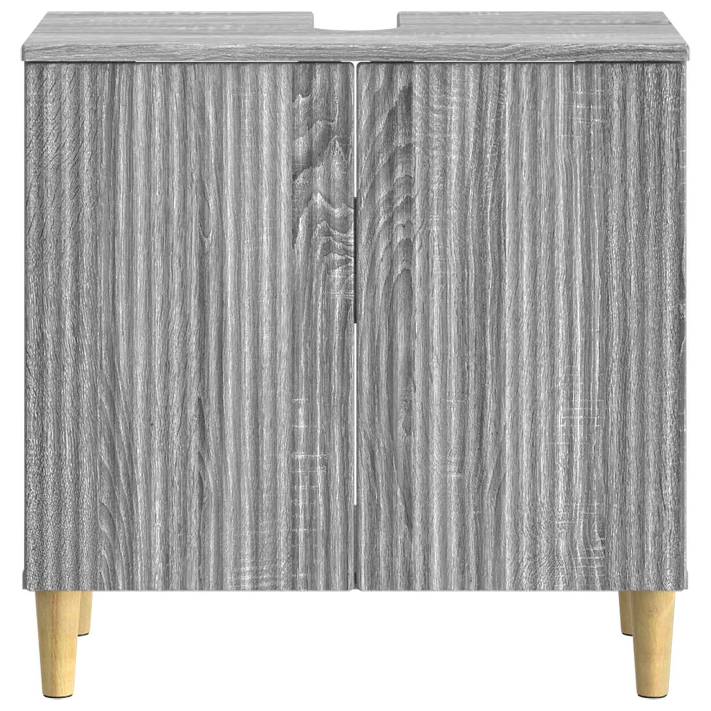 Bathroom Sink Cabinet ARNHEM Grey Sonoma 59.5 x 31.5x 59 cm