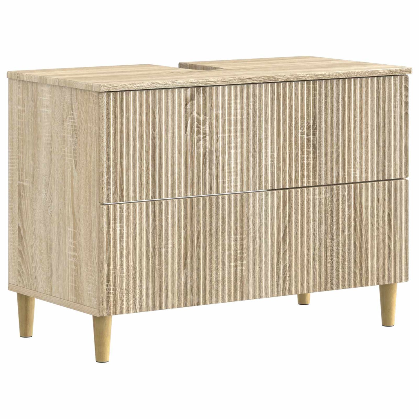 Bathroom Sink Cabinet ARNHEM Sonoma Oak 82 x 41x 59 cm