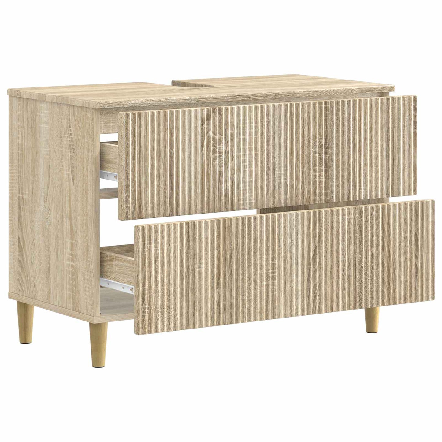 Bathroom Sink Cabinet ARNHEM Sonoma Oak 82 x 41x 59 cm