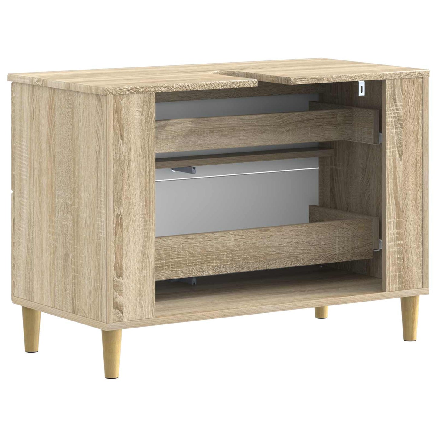 Bathroom Sink Cabinet ARNHEM Sonoma Oak 82 x 41x 59 cm