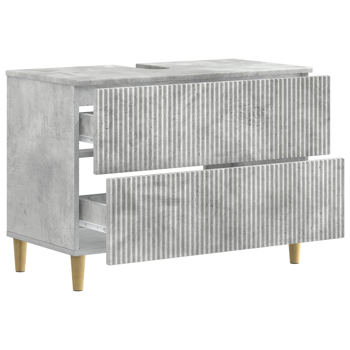 Bathroom Sink Cabinet ARNHEM Concrete Grey 82 x 41x 59 cm