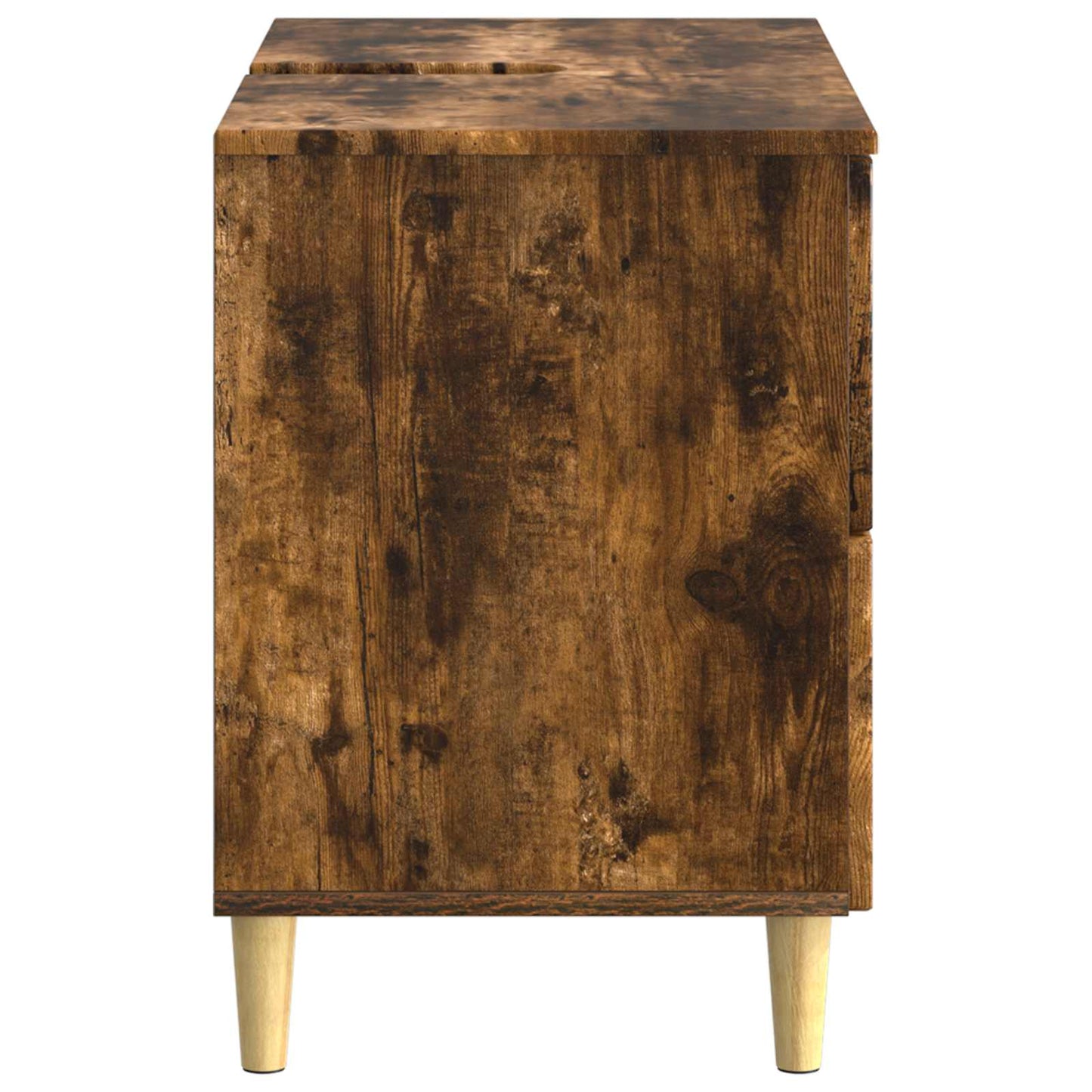 Bathroom Sink Cabinet ARNHEM Smoked Oak 82 x 41x 59 cm