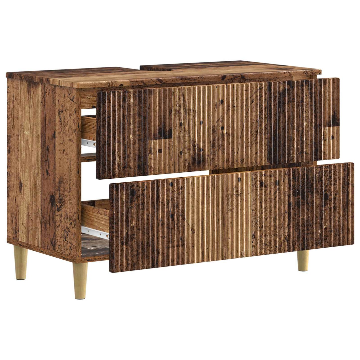 Bathroom Sink Cabinet ARNHEM Old Wood 82 x 41x 59 cm