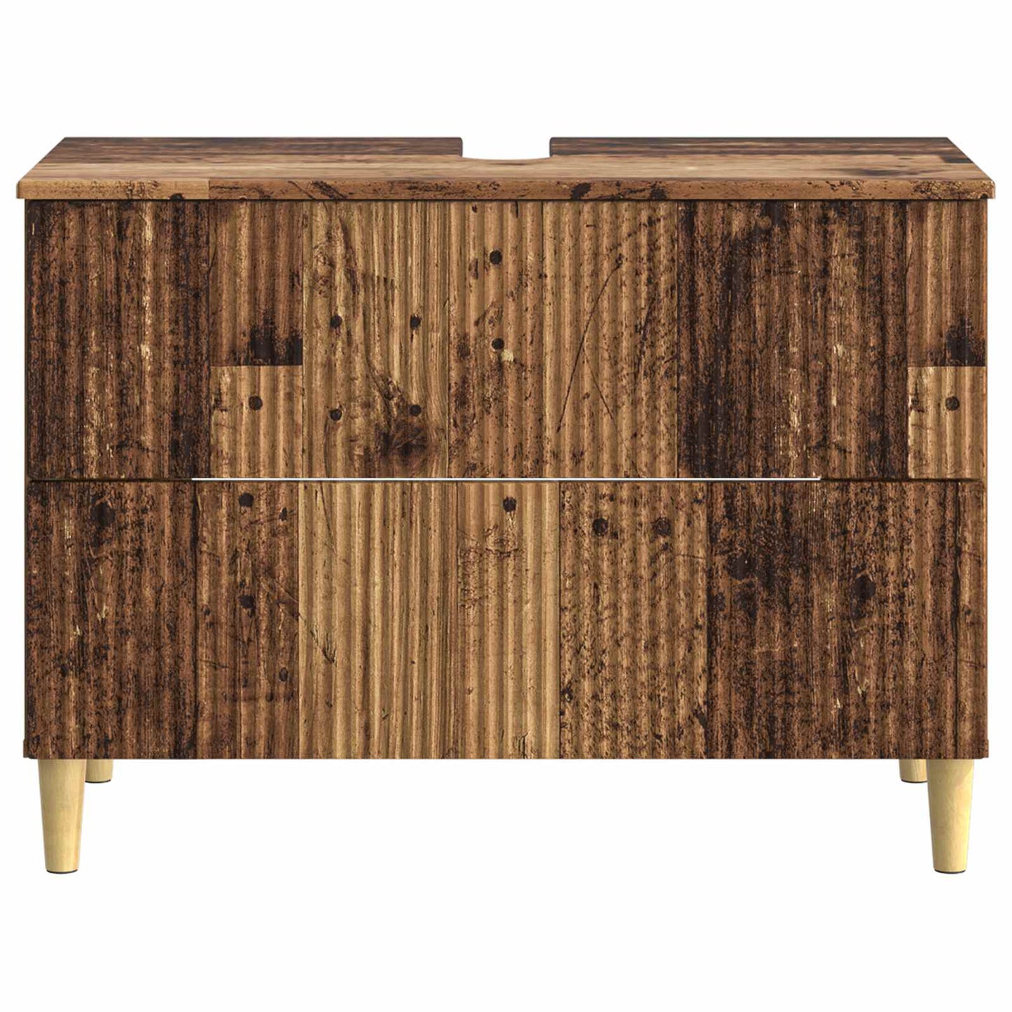 Bathroom Sink Cabinet ARNHEM Old Wood 82 x 41x 59 cm