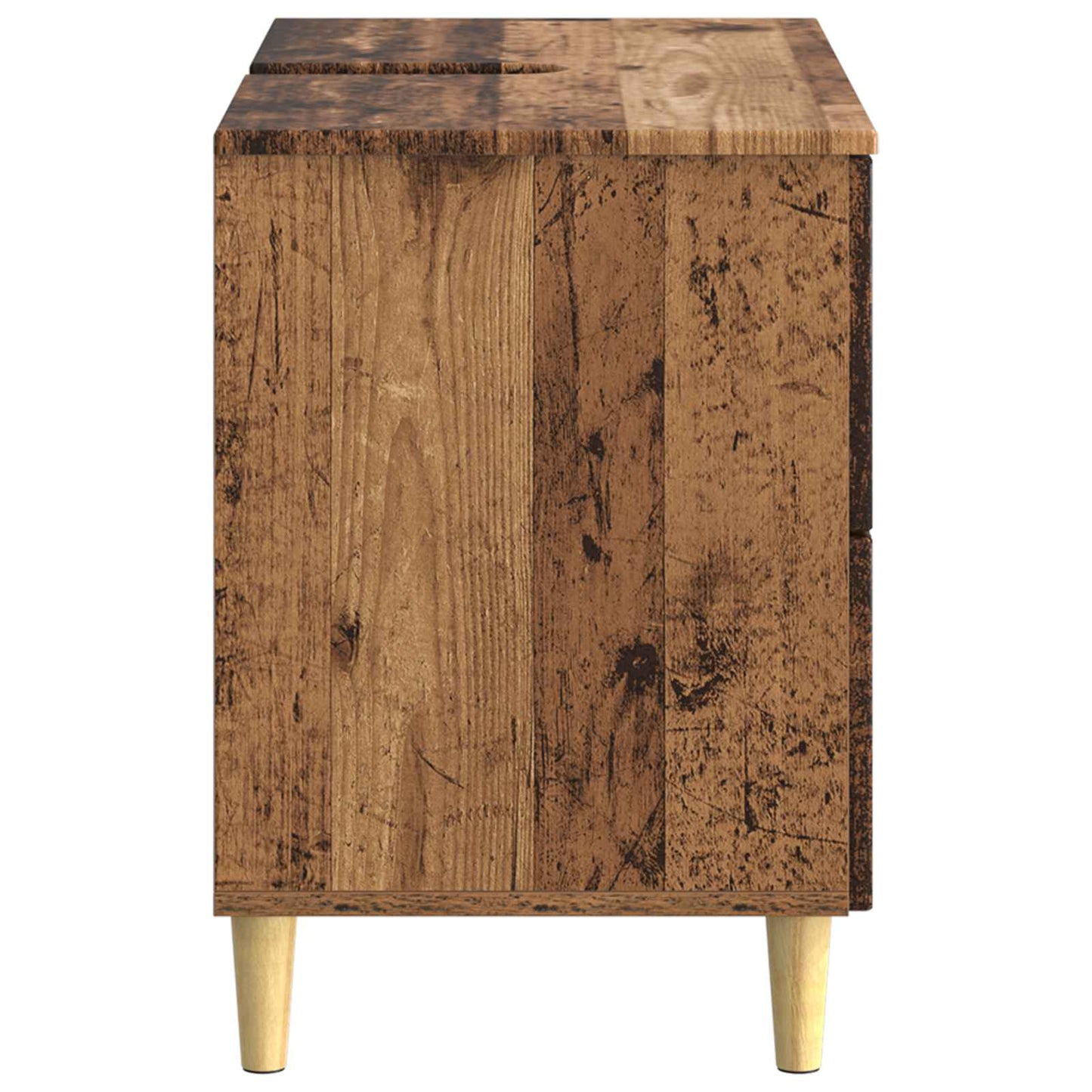 Bathroom Sink Cabinet ARNHEM Old Wood 82 x 41x 59 cm