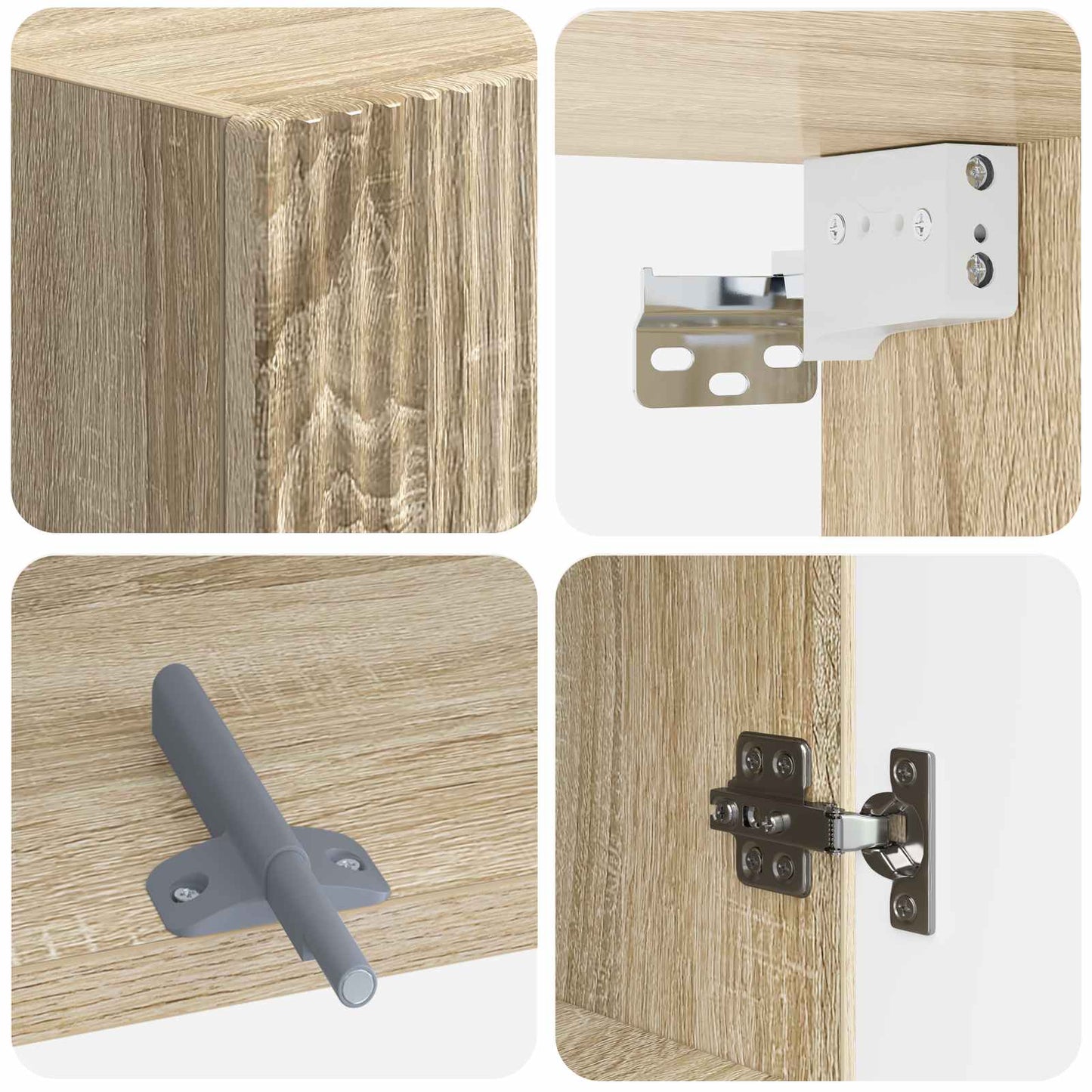 Bathroom Wall Cabinet ARNHEM Sonoma Oak 30 x 31 x 59 cm