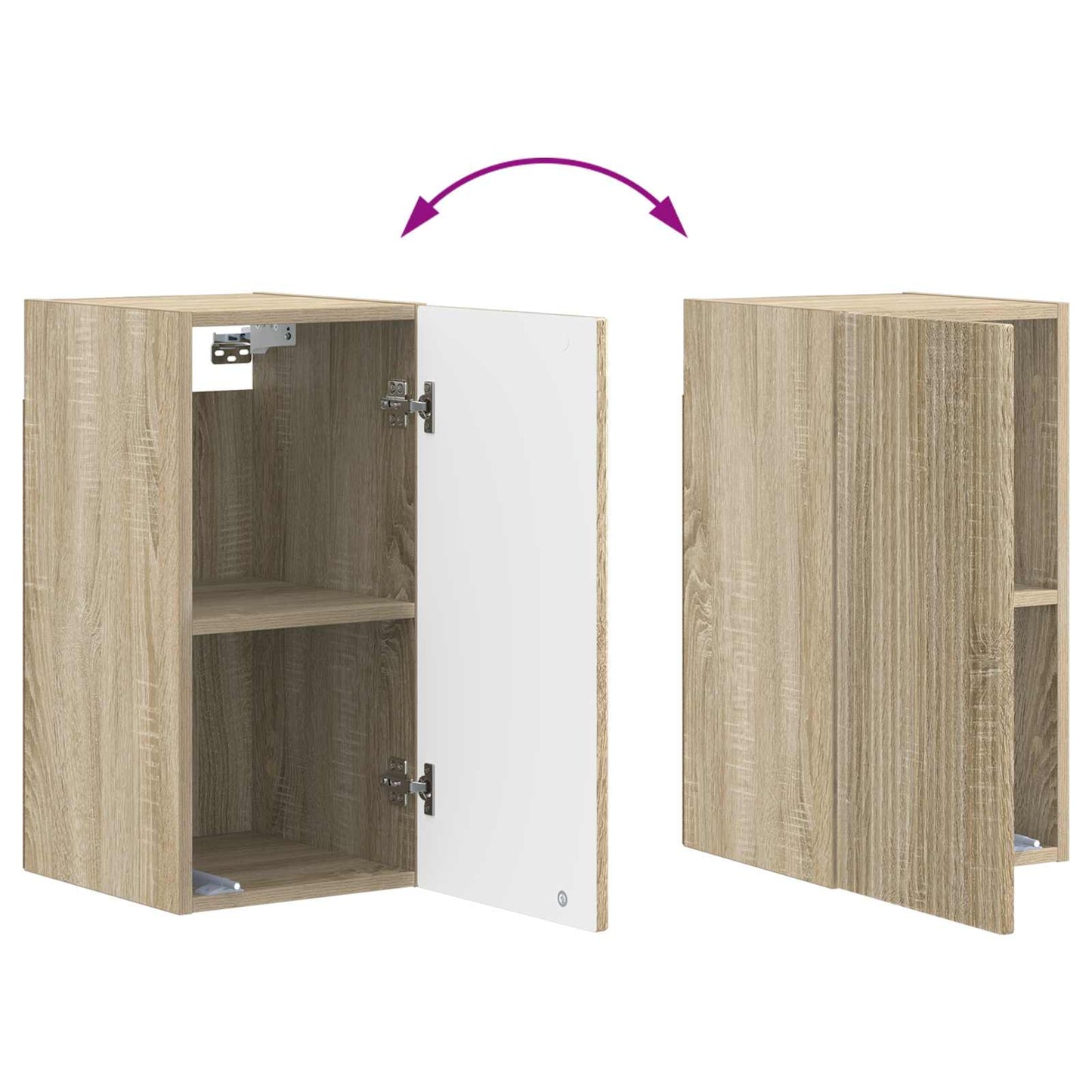 Bathroom Wall Cabinet ARNHEM Sonoma Oak 30 x 31 x 59 cm