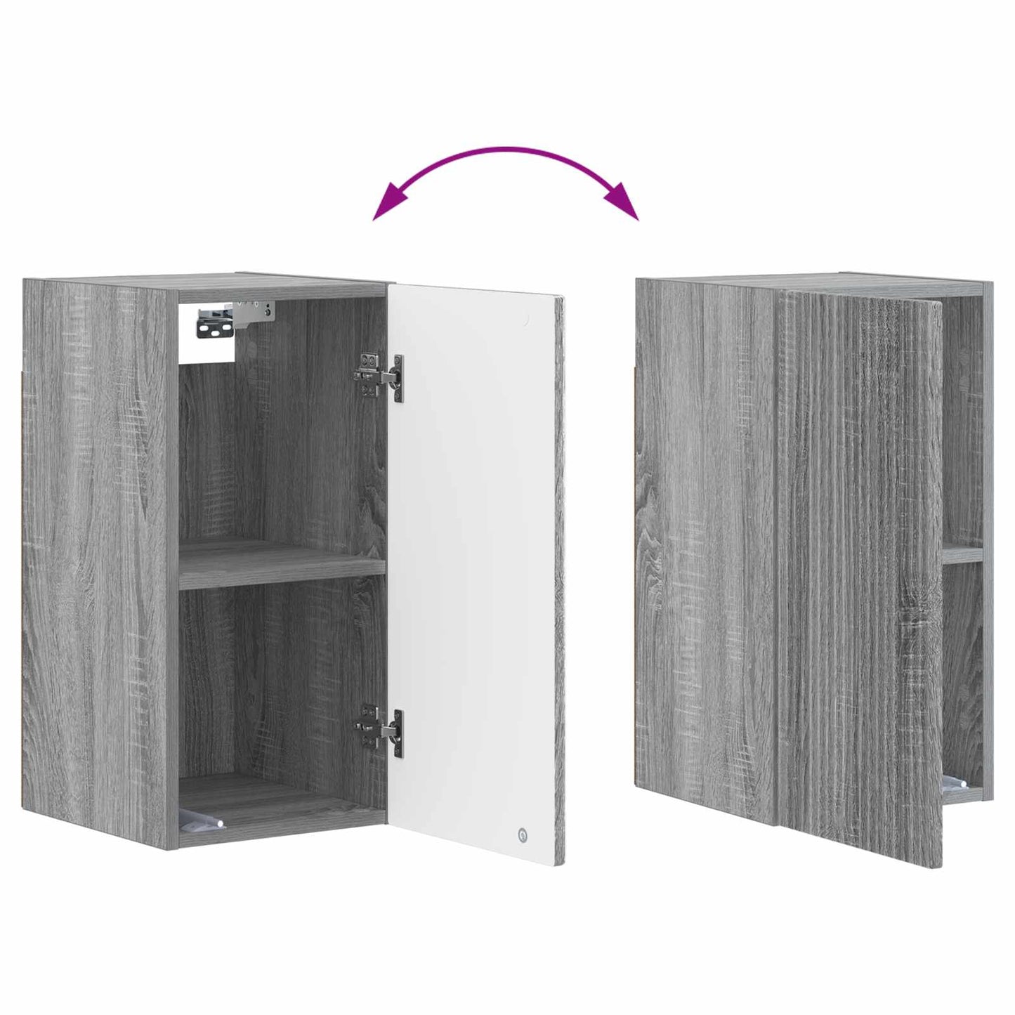 Bathroom Wall Cabinet ARNHEM Grey Sonoma 30 x 31 x 59 cm