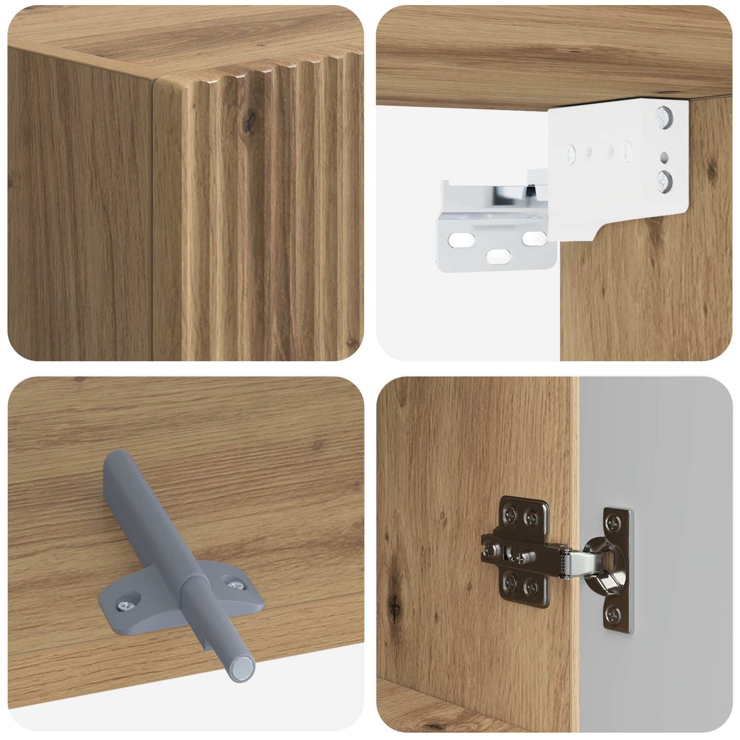 Bathroom Wall Cabinet ARNHEM Artisan Oak 30 x 31 x 59 cm