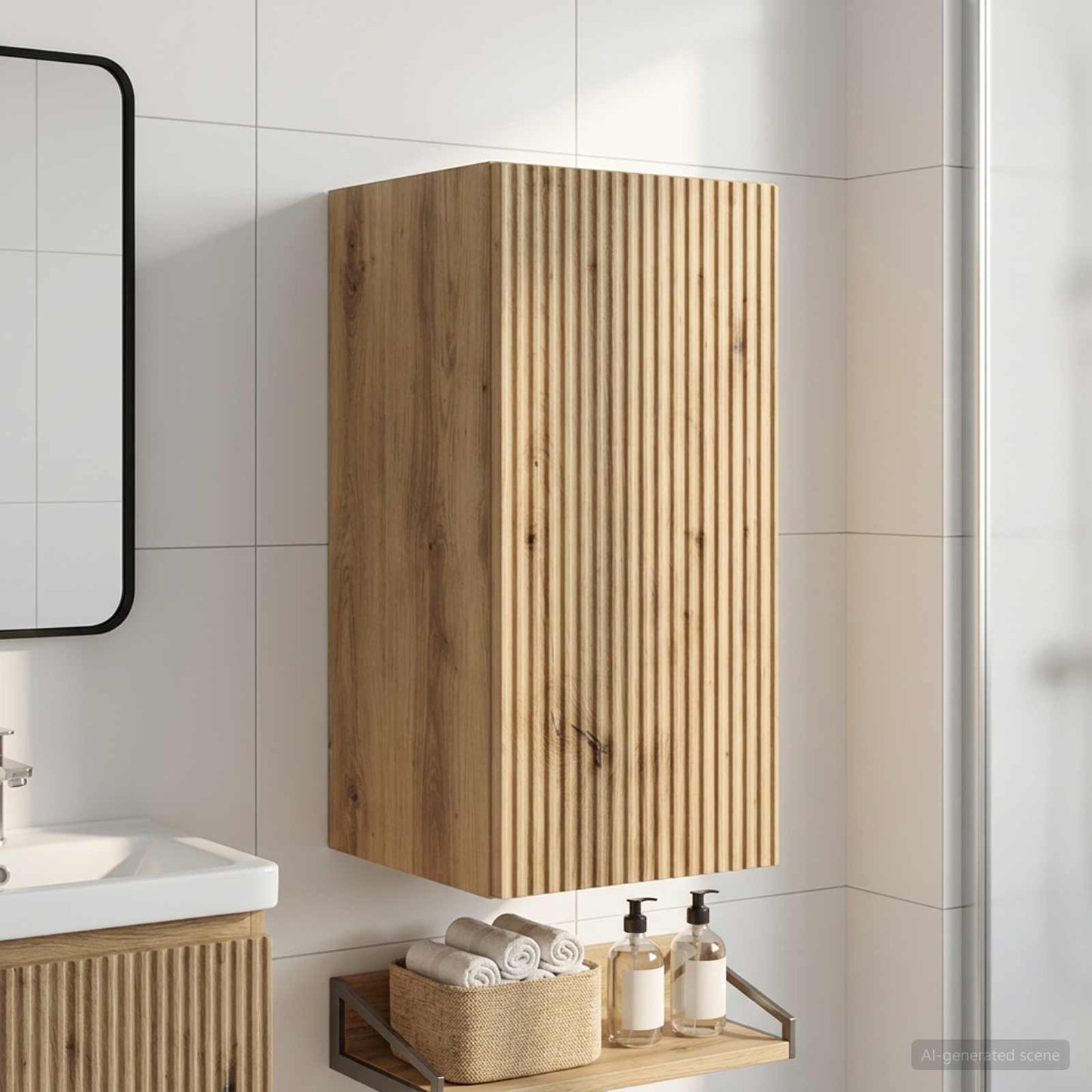 Bathroom Wall Cabinet ARNHEM Artisan Oak 30 x 31 x 59 cm
