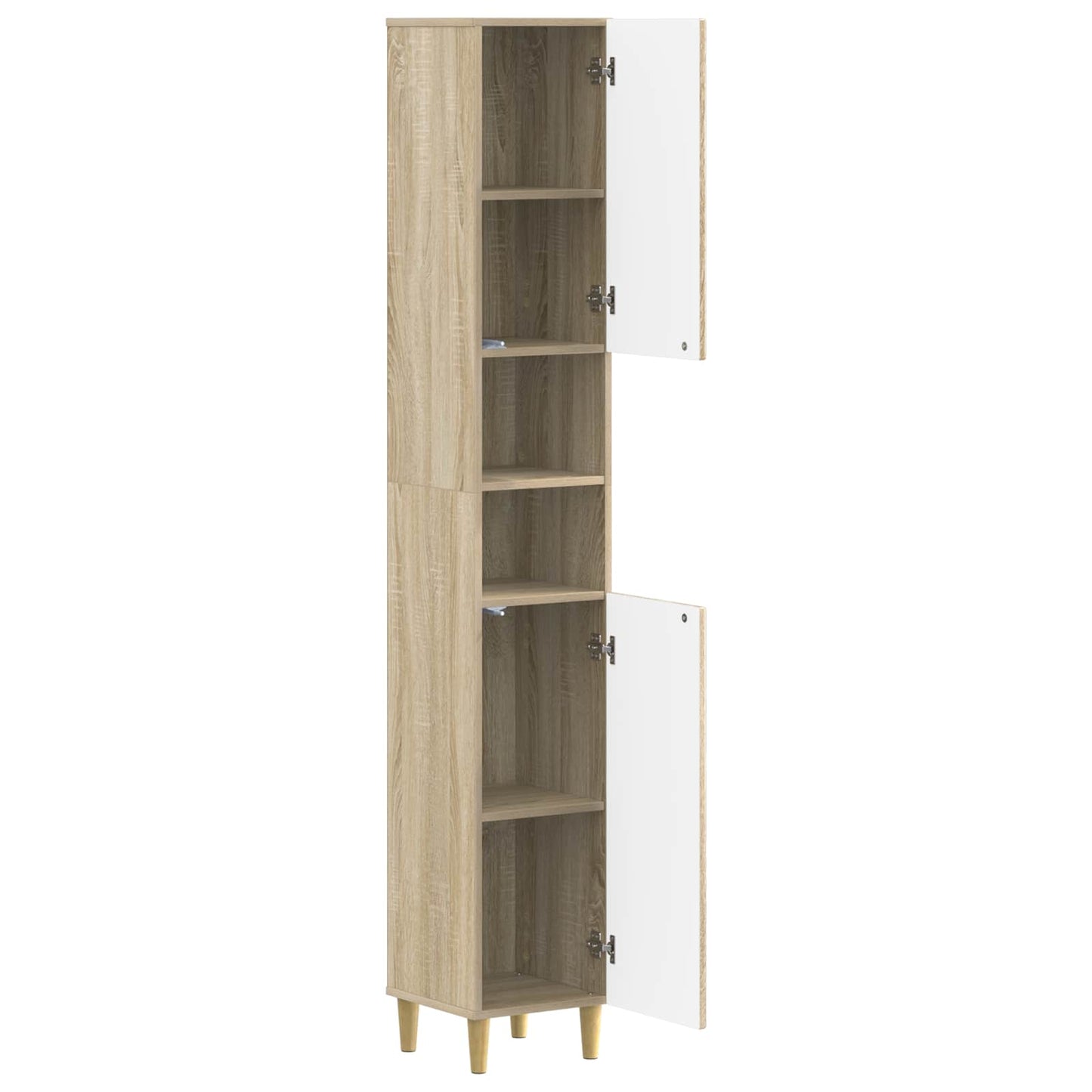 Bathroom Cabinet with Open Shelf ARNHEM Sonoma Oak