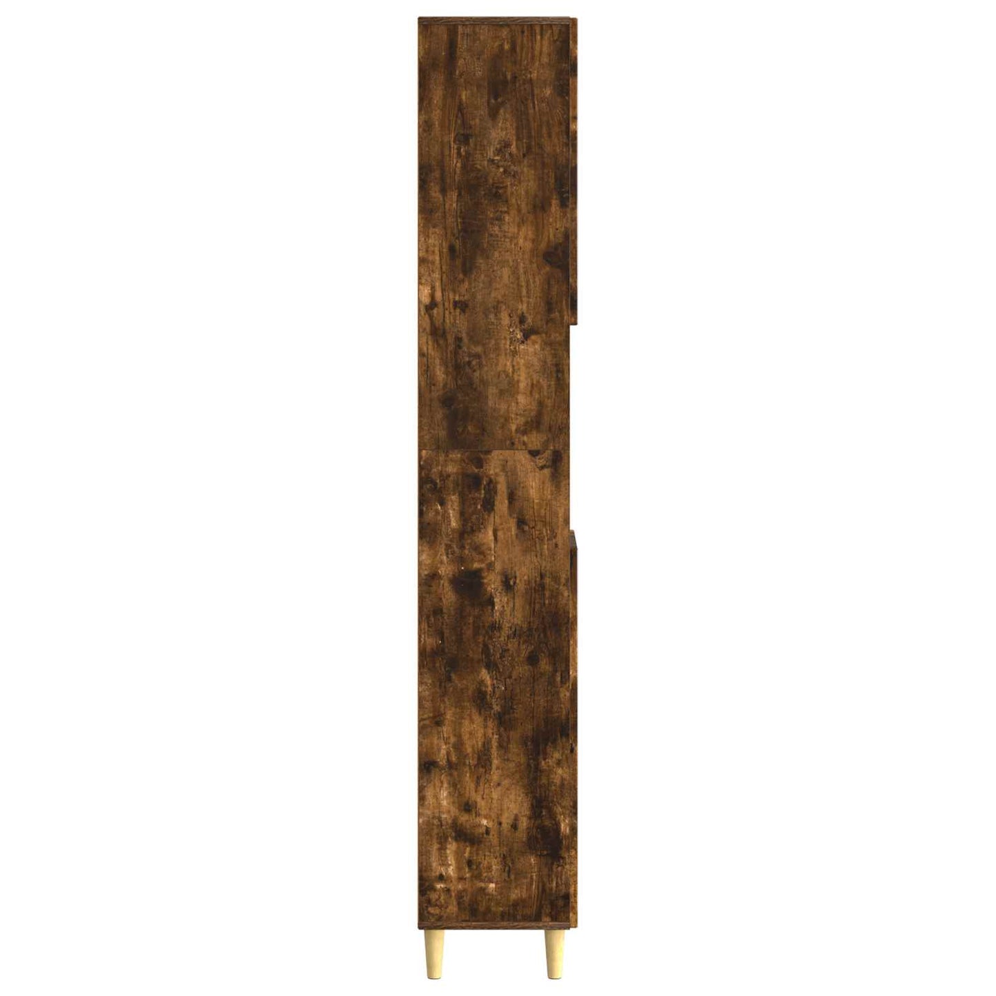 Bathroom Cabinet with Open Shelf ARNHEM Smoked Oak