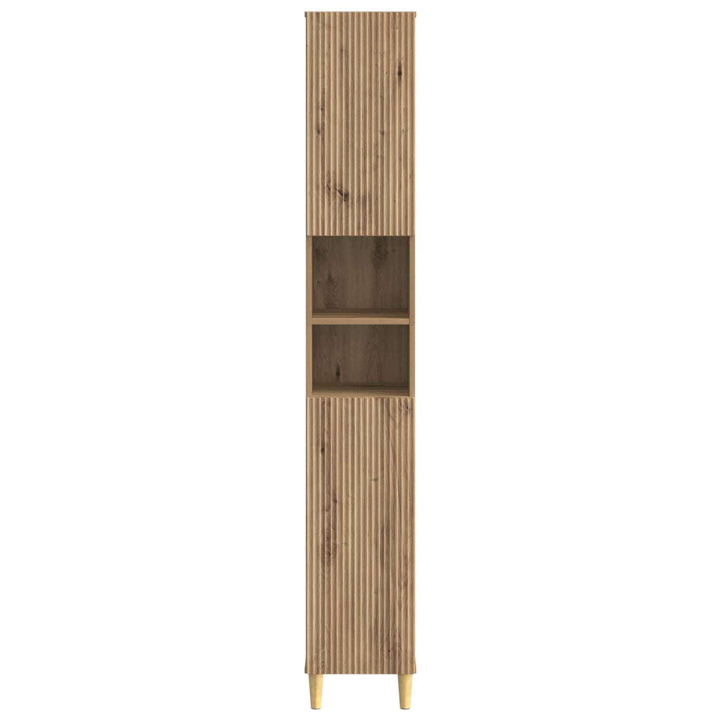 Bathroom Cabinet with Open Shelf ARNHEM Artisan Oak