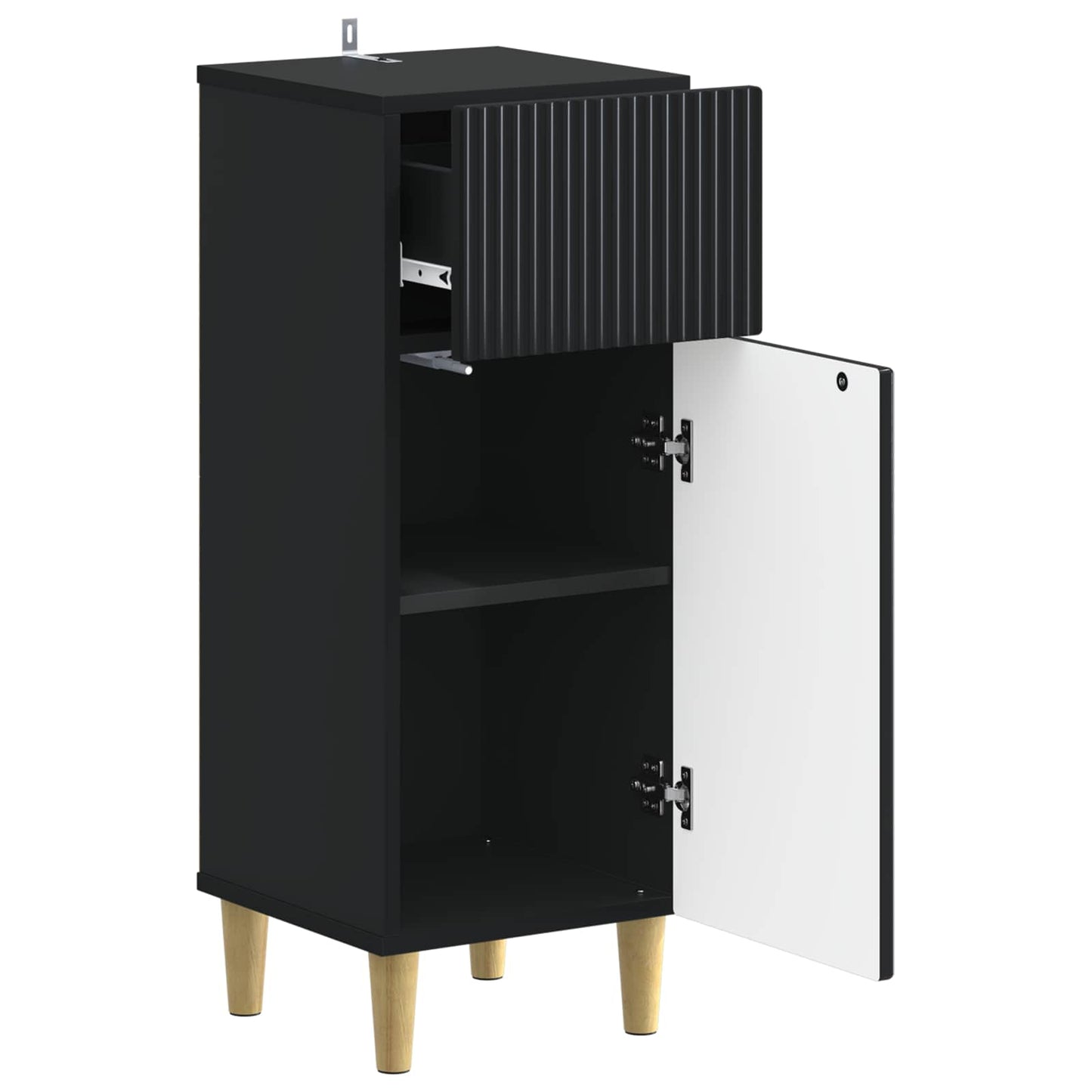 Bathroom Storage Cainet ARNHEM Black 30 x 31 x 80 cm