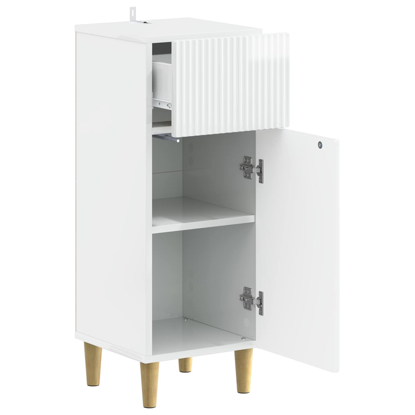 Bathroom Storage Cainet ARNHEM High Gloss White 30 x 31 x 80 cm