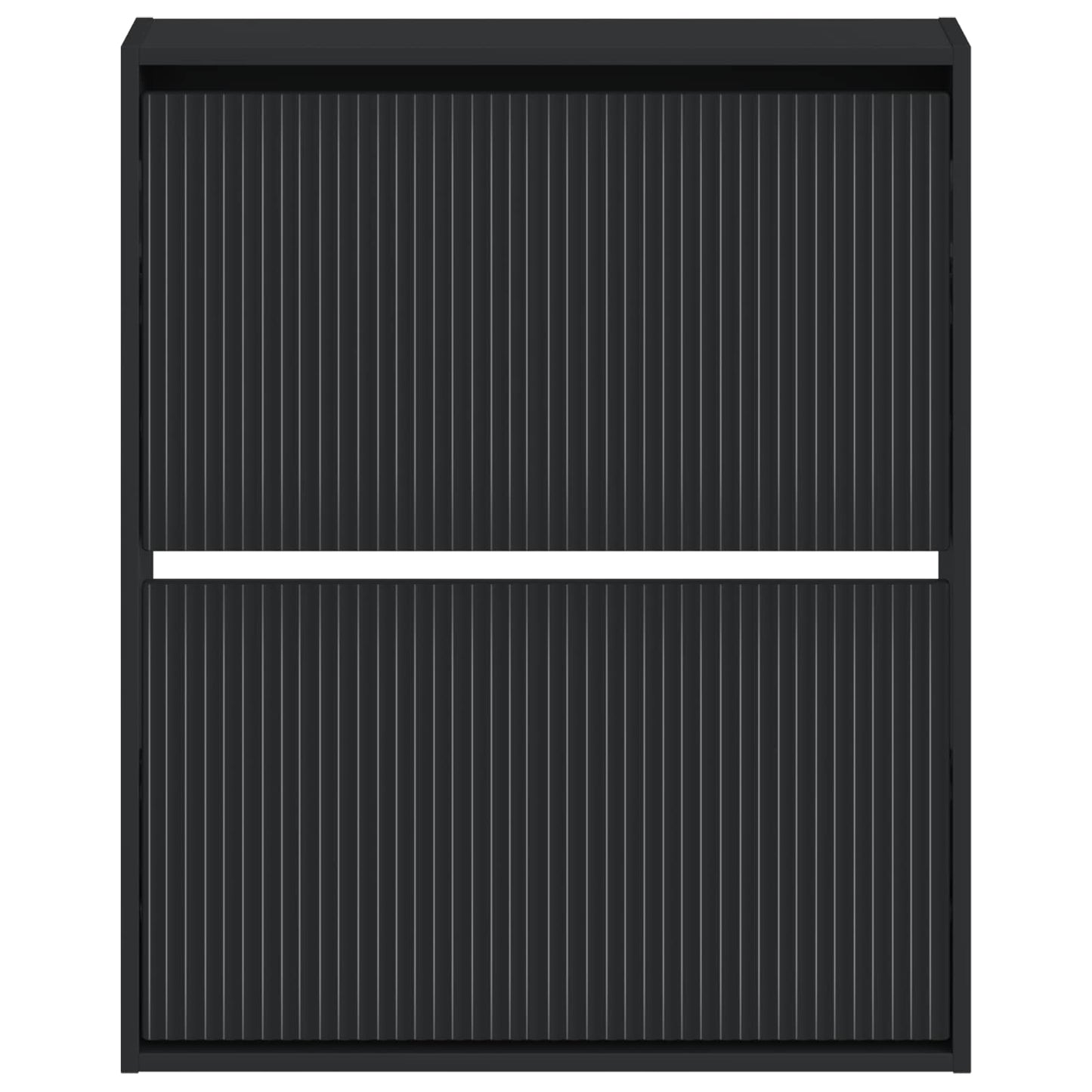 Wall-Mounted Shoe Cabinet ARNHEM 71 x 17 x 86 cm Black
