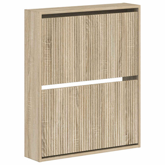 Wall-Mounted Shoe Cabinet ARNHEM 71 x 17 x 86 cm Sonoma Oak