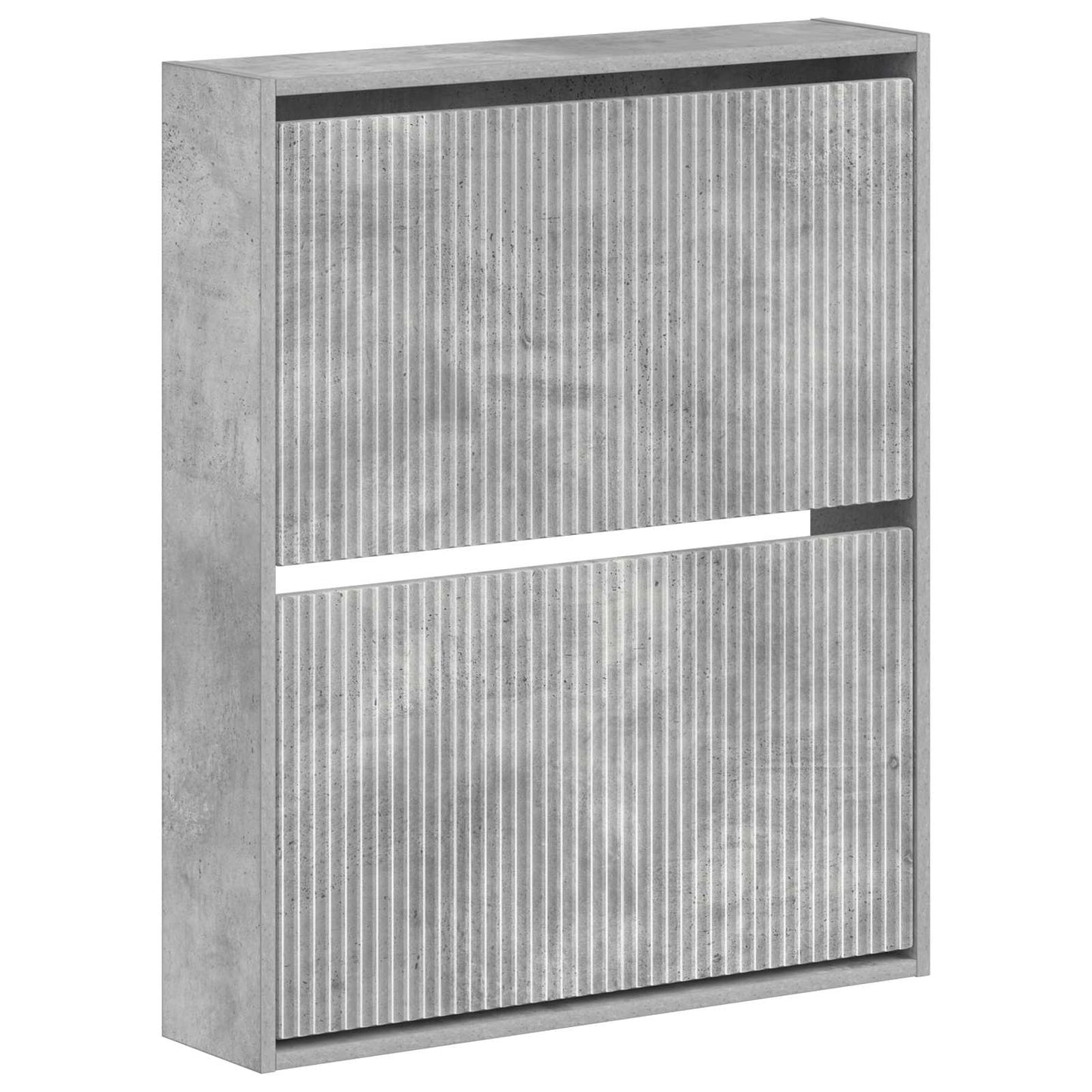 Wall-Mounted Shoe Cabinet ARNHEM 71 x 17 x 86 cm Concrete Grey