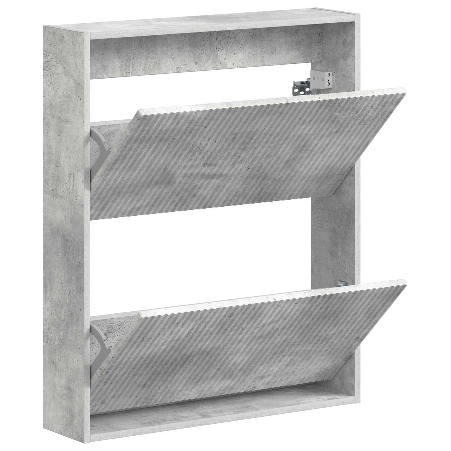 Wall-Mounted Shoe Cabinet ARNHEM 71 x 17 x 86 cm Concrete Grey