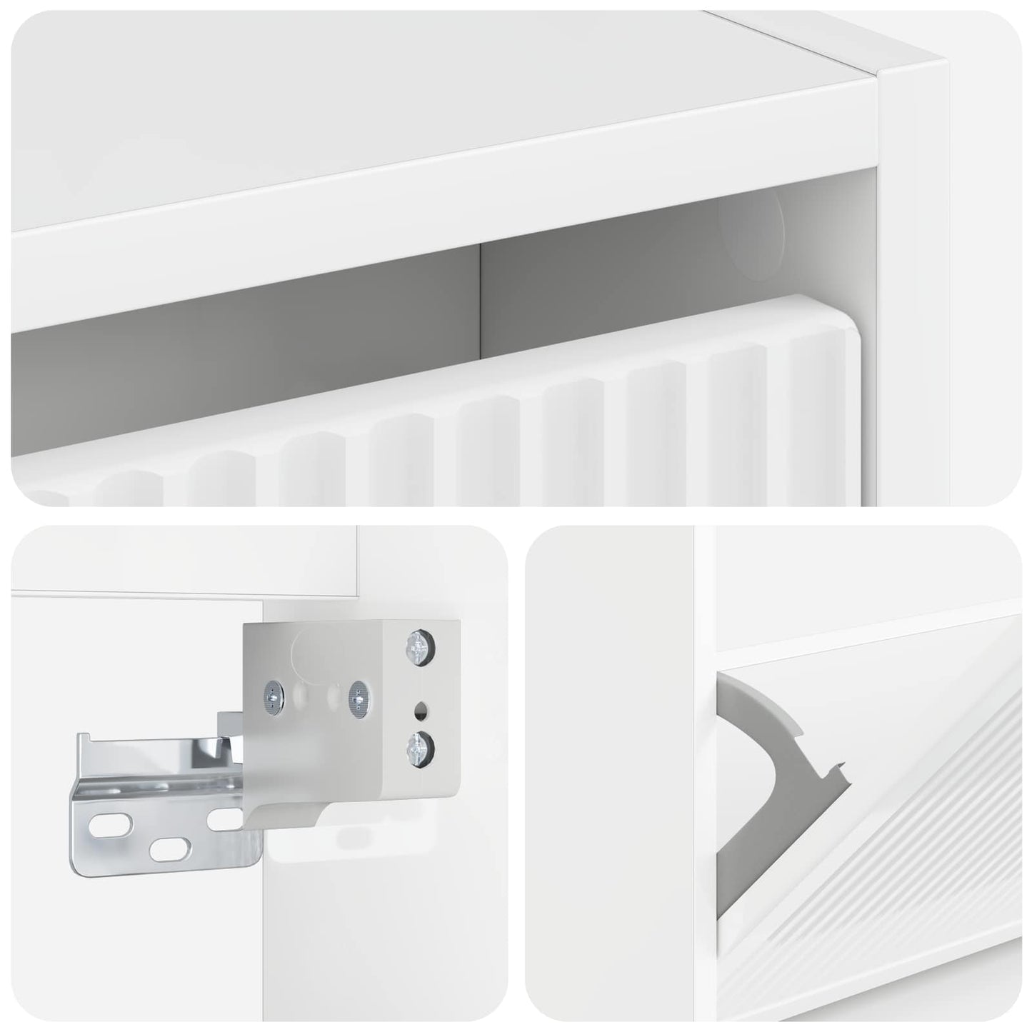 Wall-Mounted Shoe Cabinet ARNHEM 71 x 17 x 86 cm