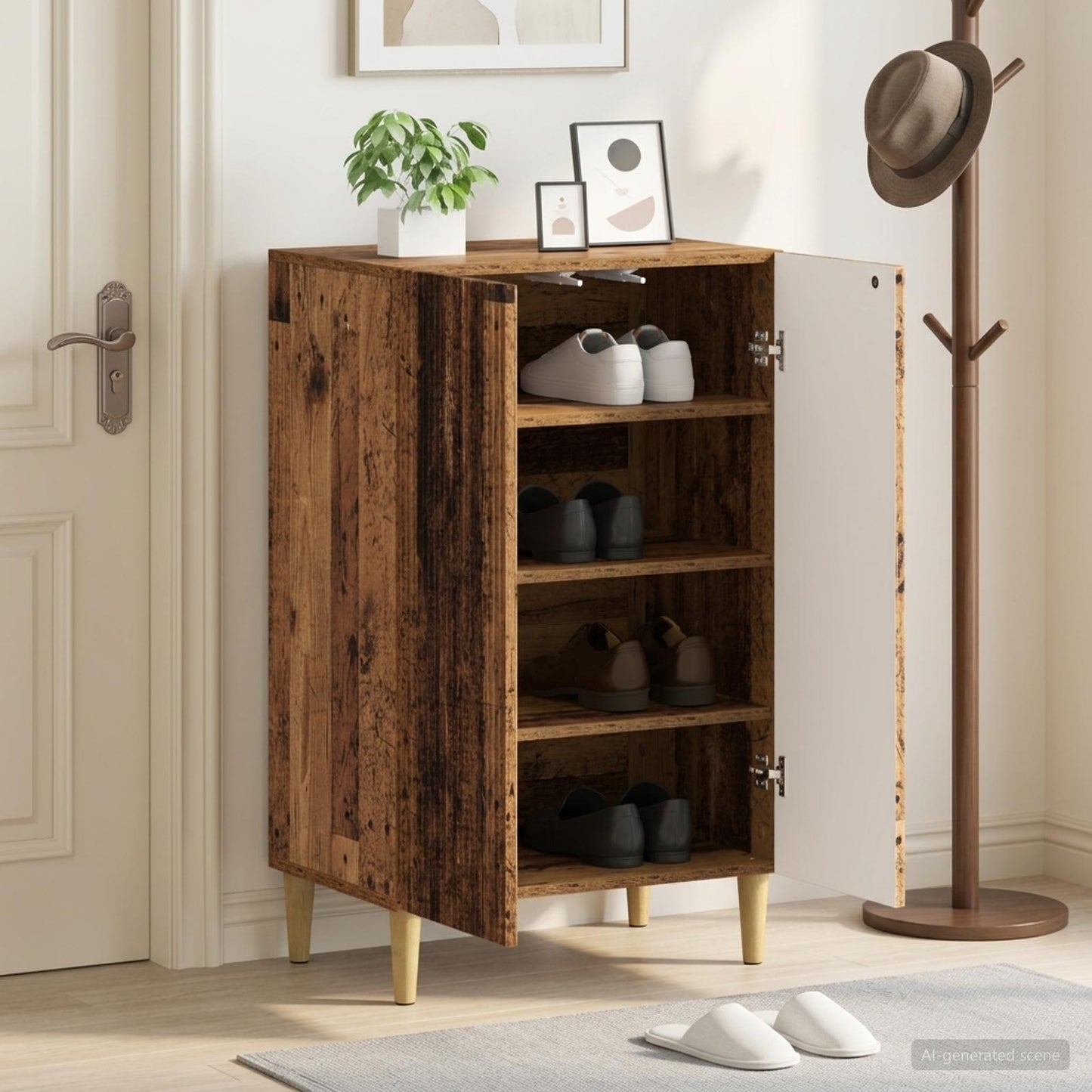 Shoe Cabinet ARNHEM 59.5 x 39.5 x 90 cm Engineered Wood
