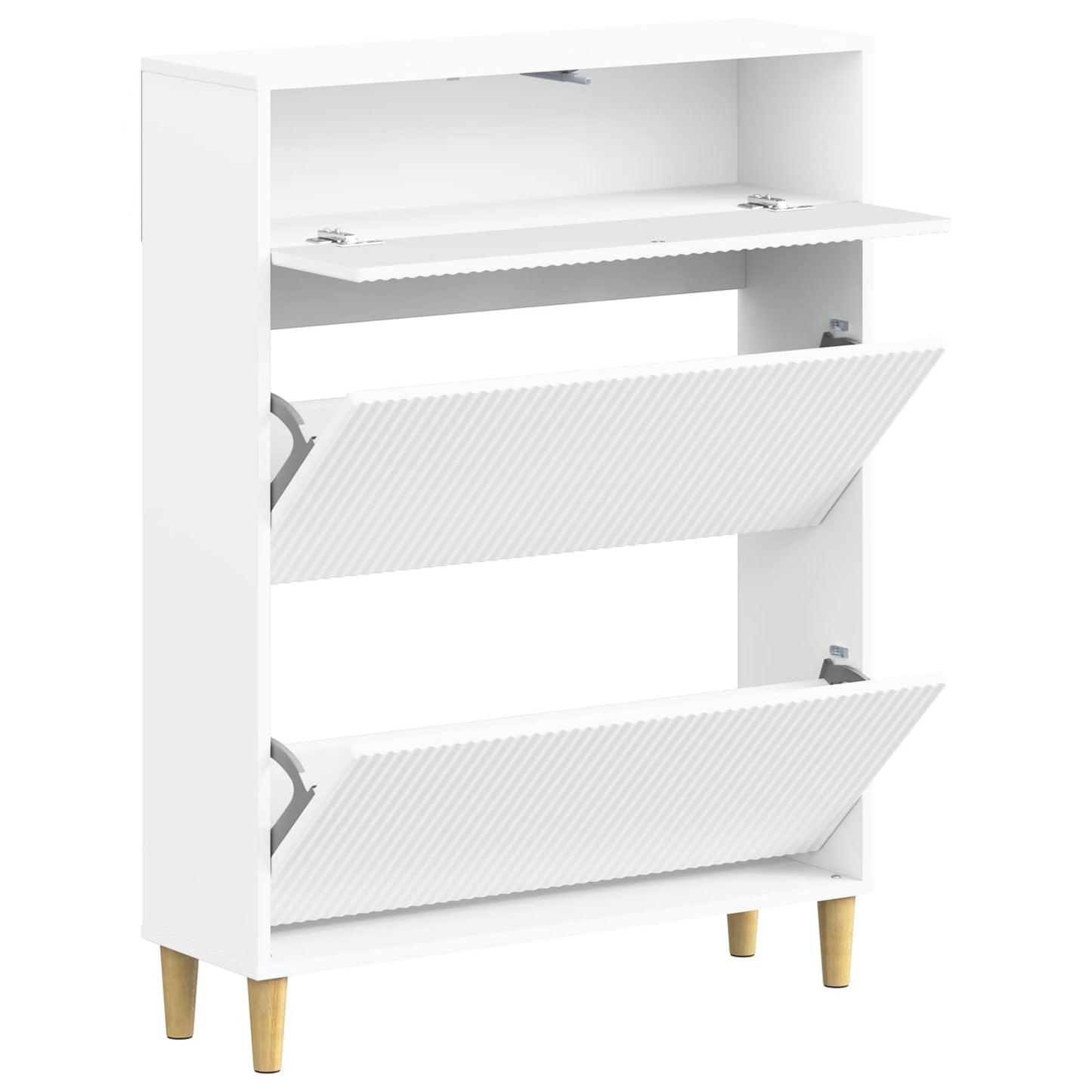 Shoe Cabinet ARNHEM 78 x 24 x 103 cm Engineered Wood White