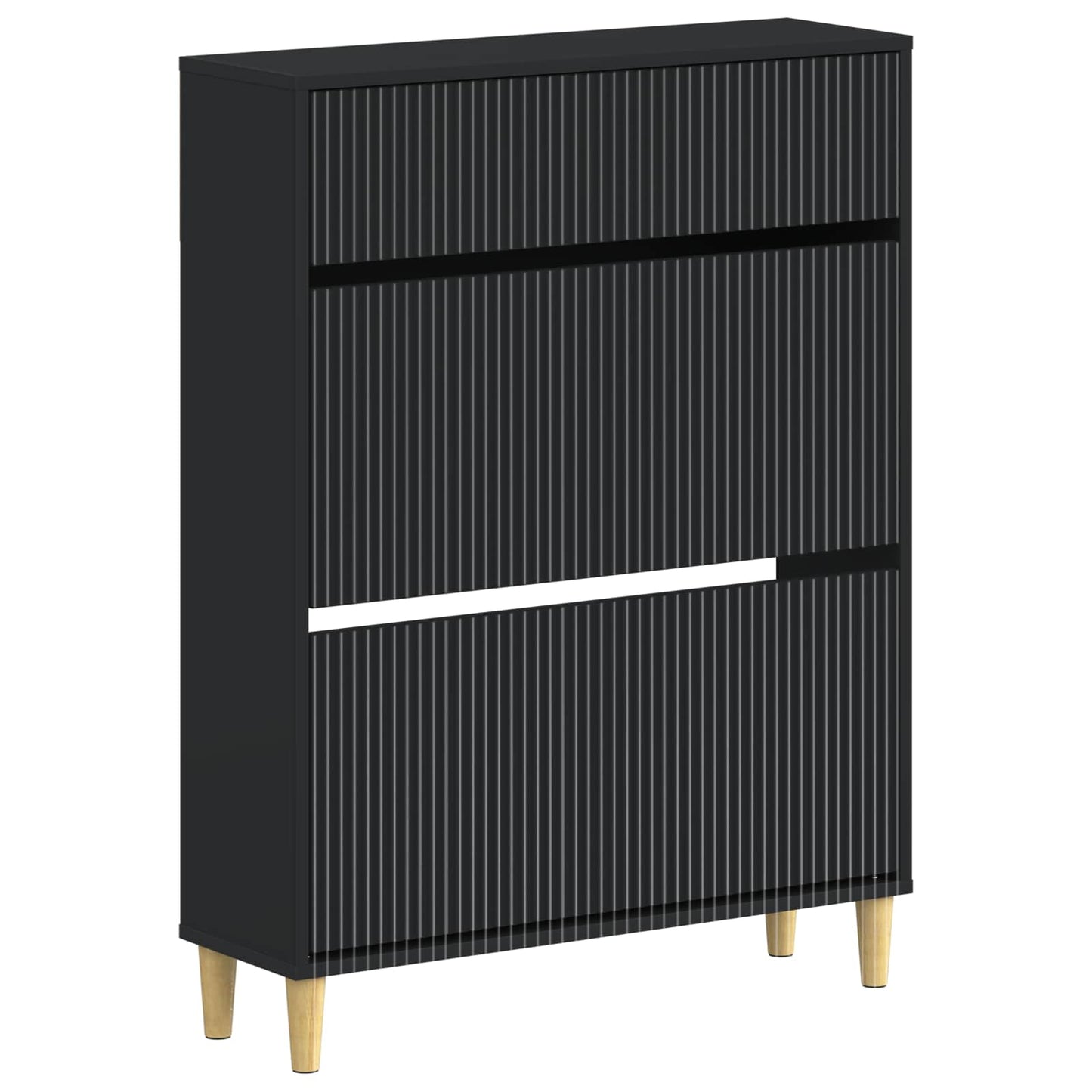Shoe Cabinet ARNHEM 78 x 24 x 103 cm Engineered Wood Black