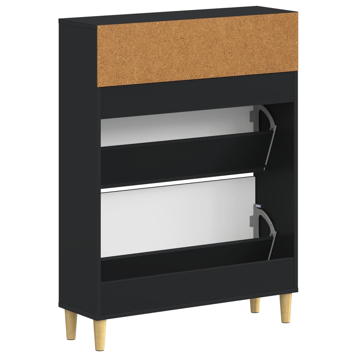 Shoe Cabinet ARNHEM 78 x 24 x 103 cm Engineered Wood Black