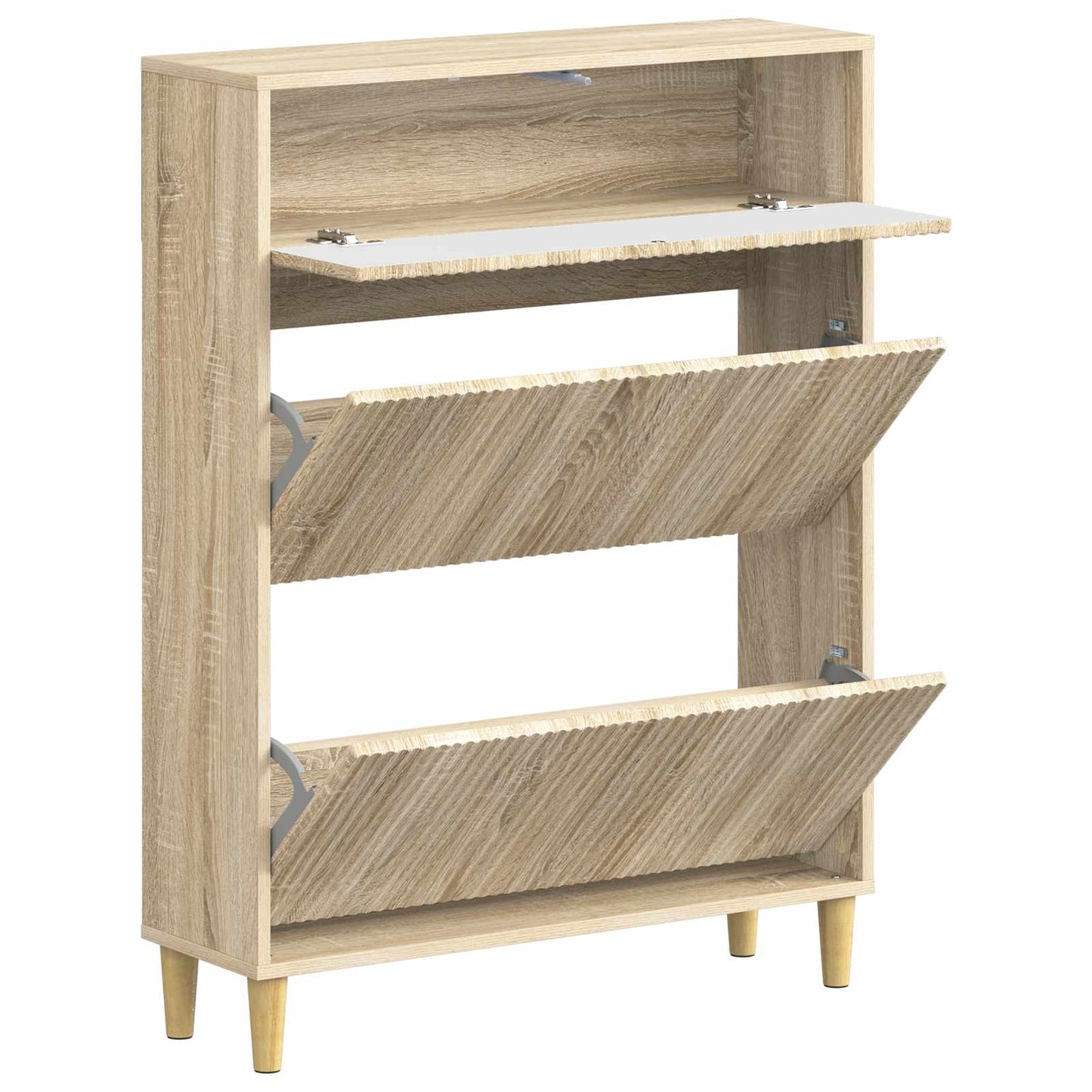 Shoe Cabinet ARNHEM 78 x 24 x 103 cm Engineered Wood Sonoma Oak