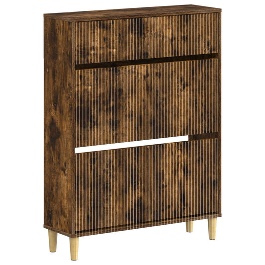 Shoe Cabinet ARNHEM 78 x 24 x 103 cm Engineered Wood Smoked Oak