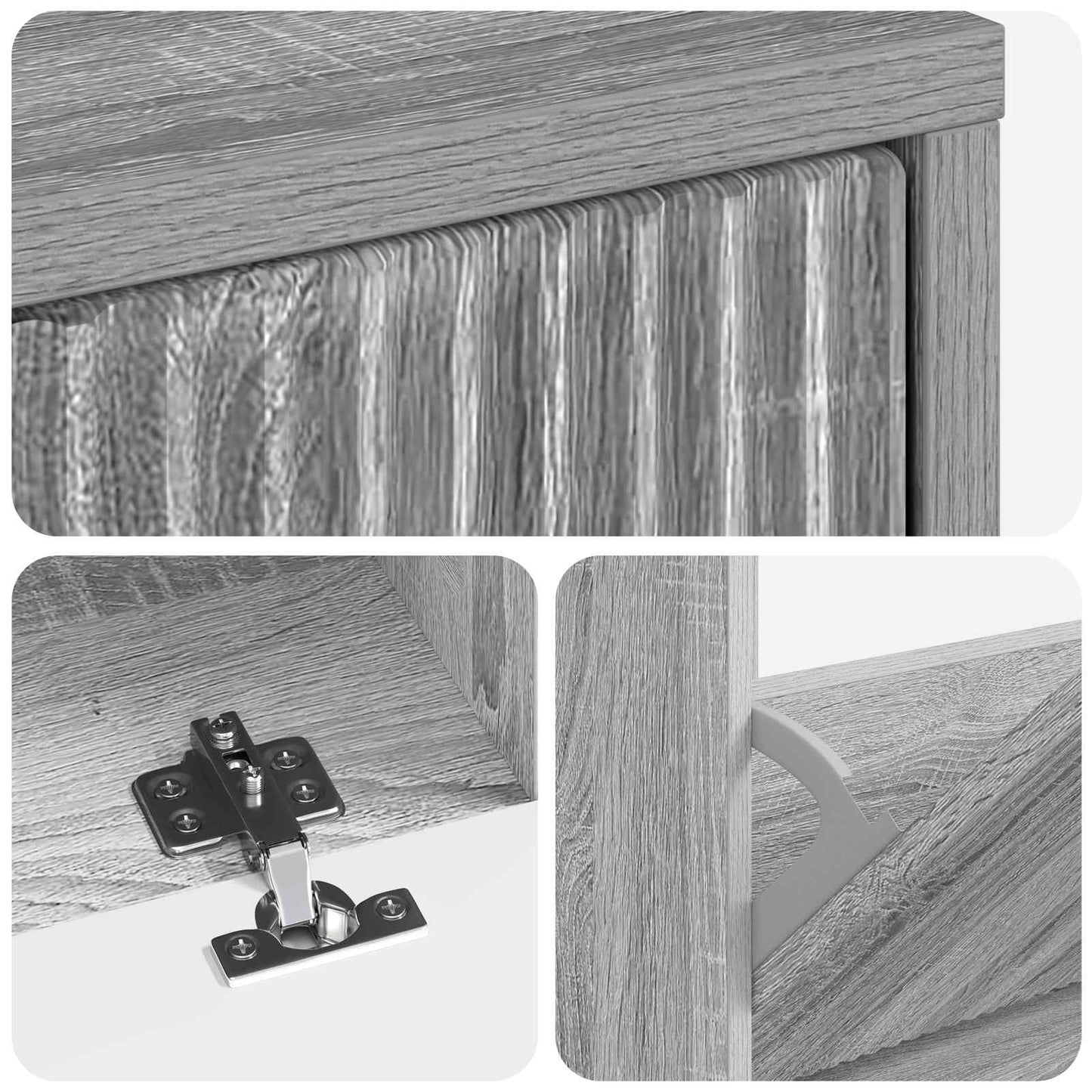 Shoe Cabinet ARNHEM 78 x 24 x 103 cm Engineered Wood