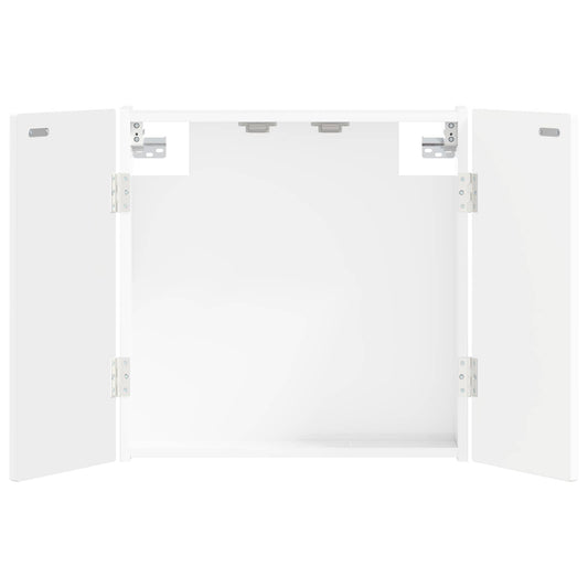 Dartboard Cabinet ARNHEM High Gloss White 52.5 x 10.5 x 53.5 cm