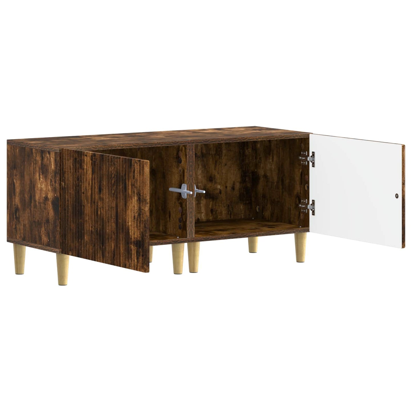 TV Cabinet Smoked Oak Engineered Wood