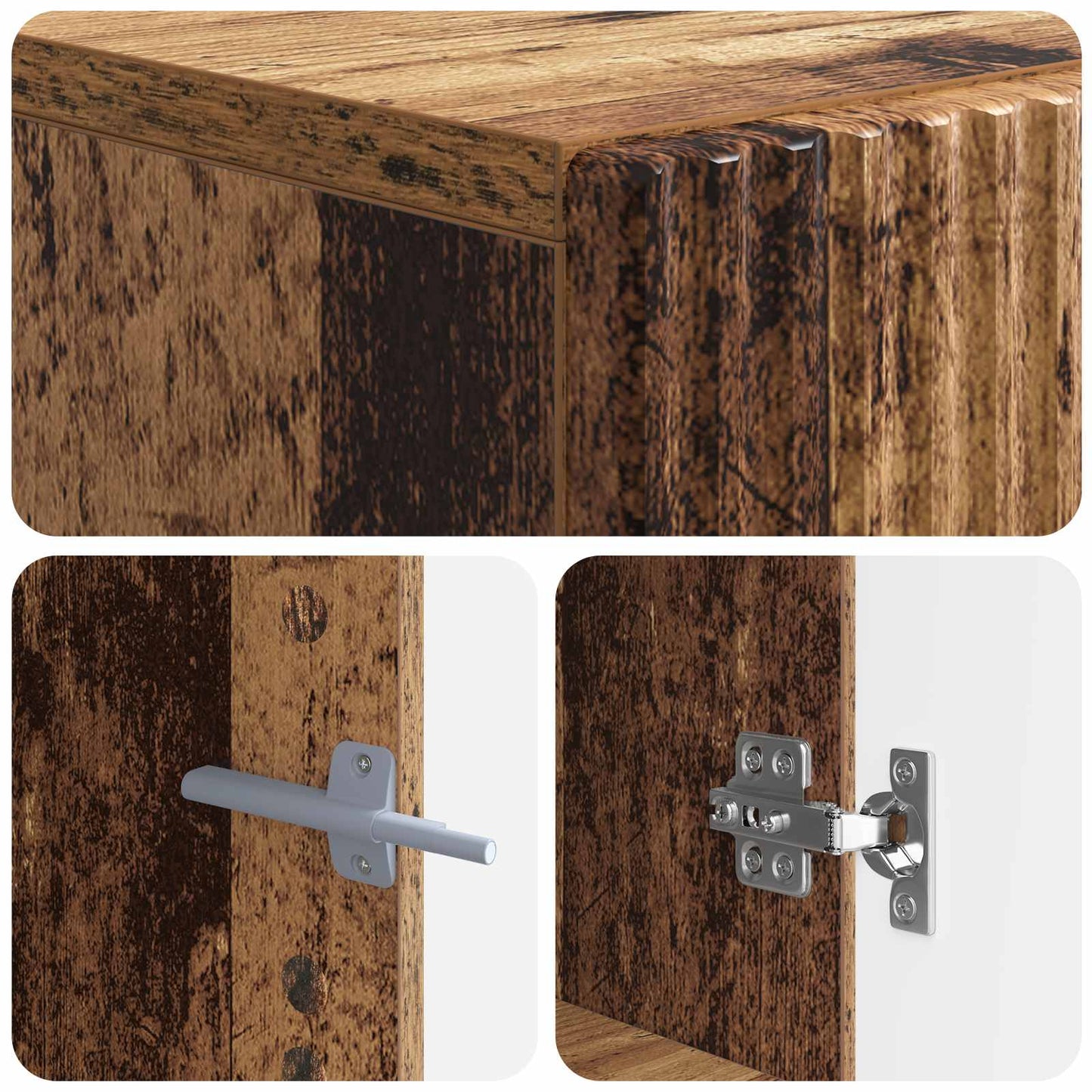 TV Cabinet Old Wood Engineered Wood