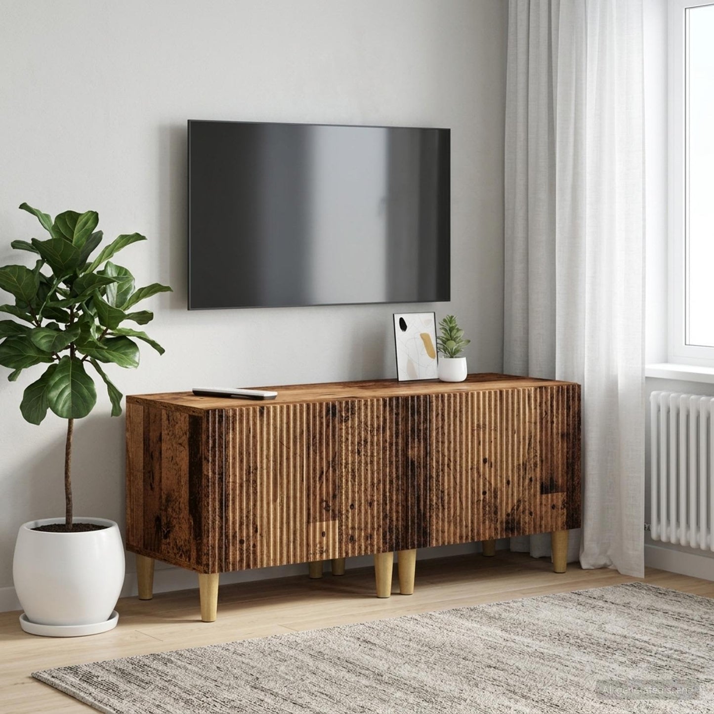 TV Cabinet Old Wood Engineered Wood